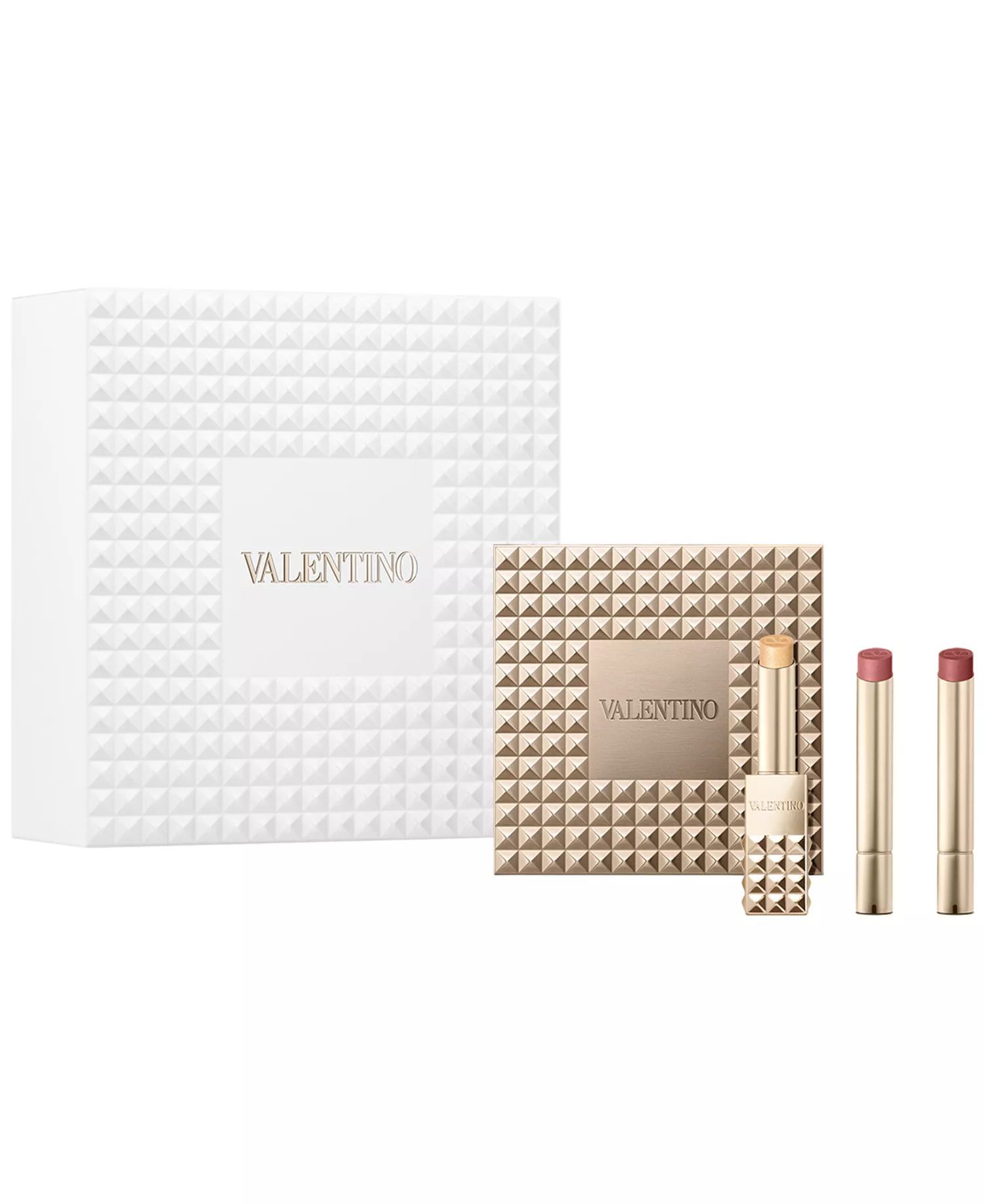 Limited Edition Spike Buttery Matte Refillable Lipstick Trio and Clutch Set - No color - Gift Set