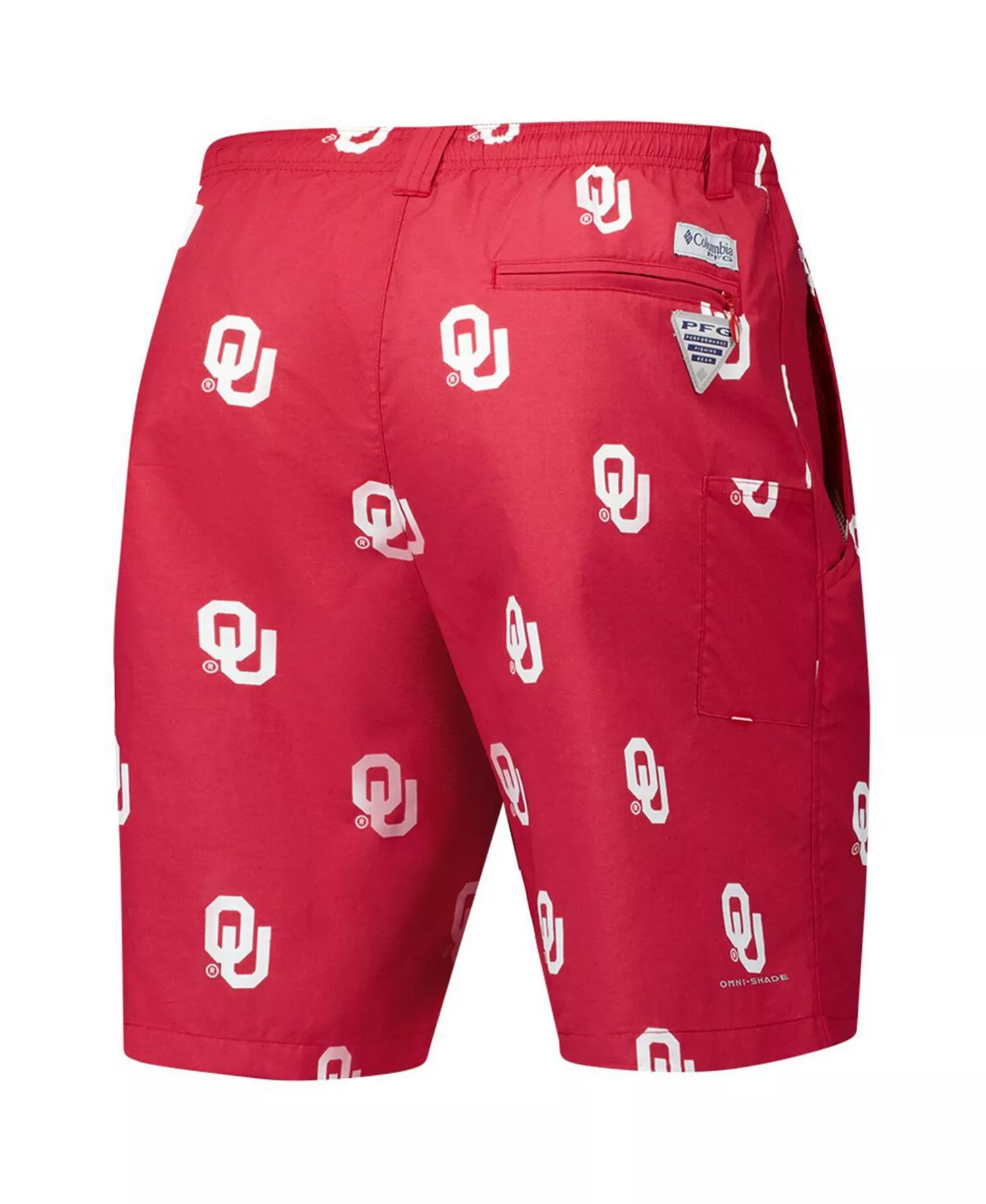 Men's Crimson Oklahoma Sooners PFG Backcast III Omni-Shade Shorts - Crimson - L