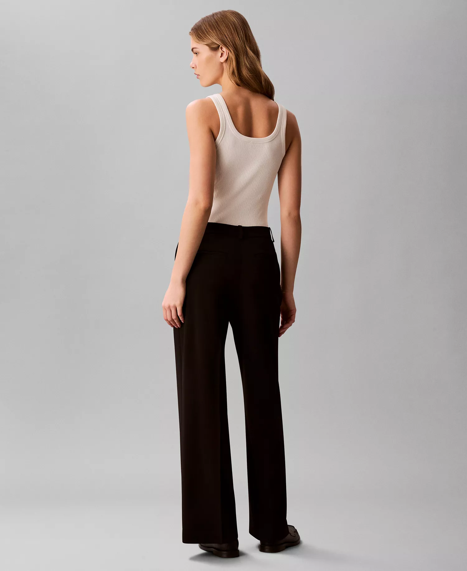 Women's High Rise Wide Leg Pants - Black - 10