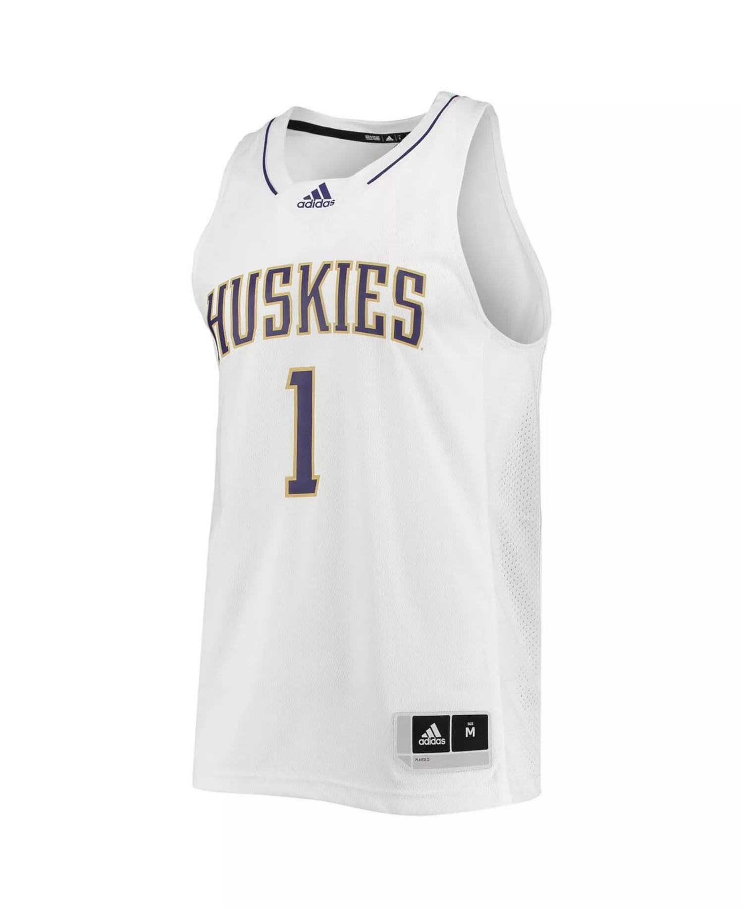 Men's 1 Washington Huskies Swingman Basketball Jersey - Black - 2XL