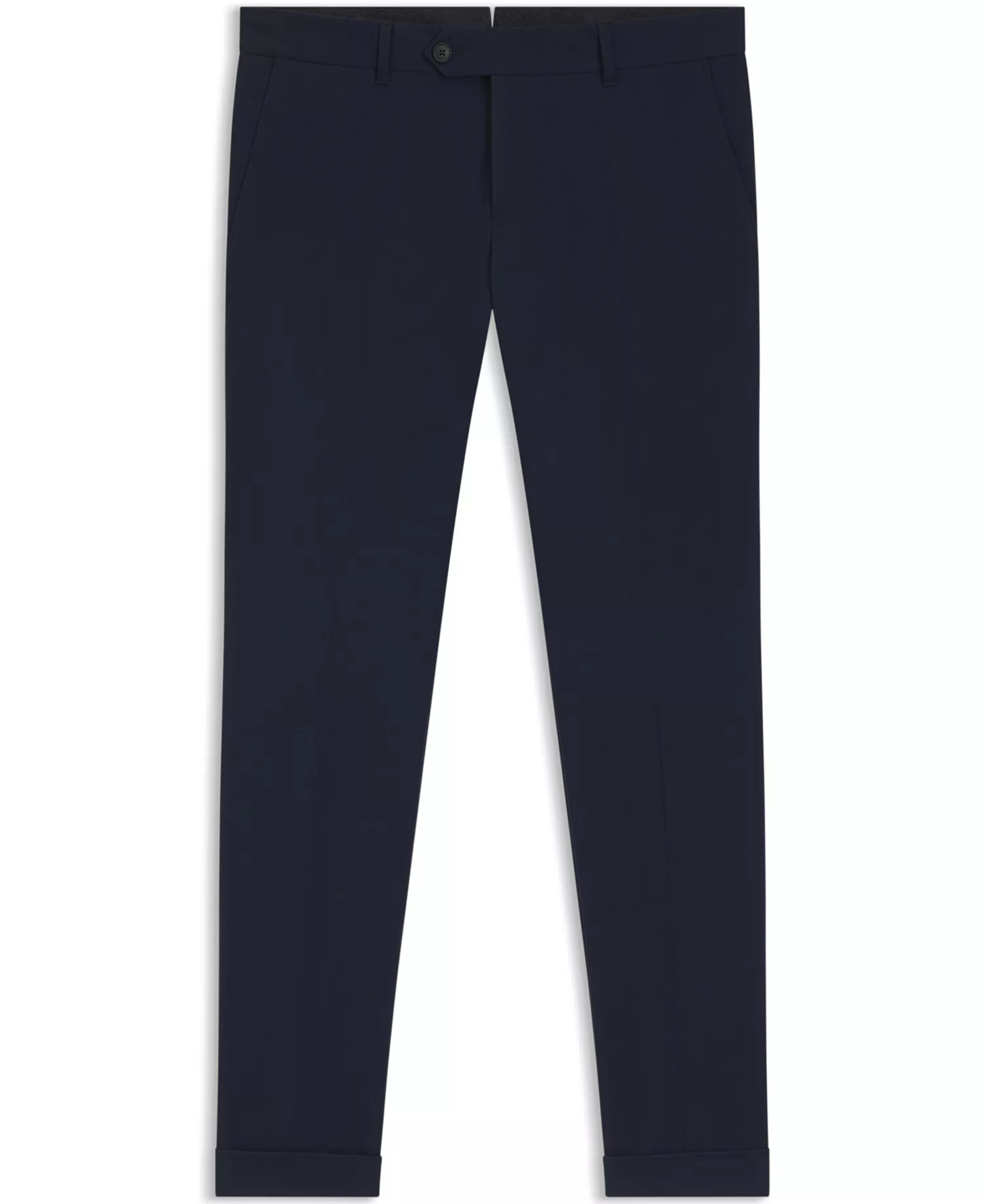 Men's Washable Stretch Cotton Slim-Fit Pants - Dark Blue - 32R