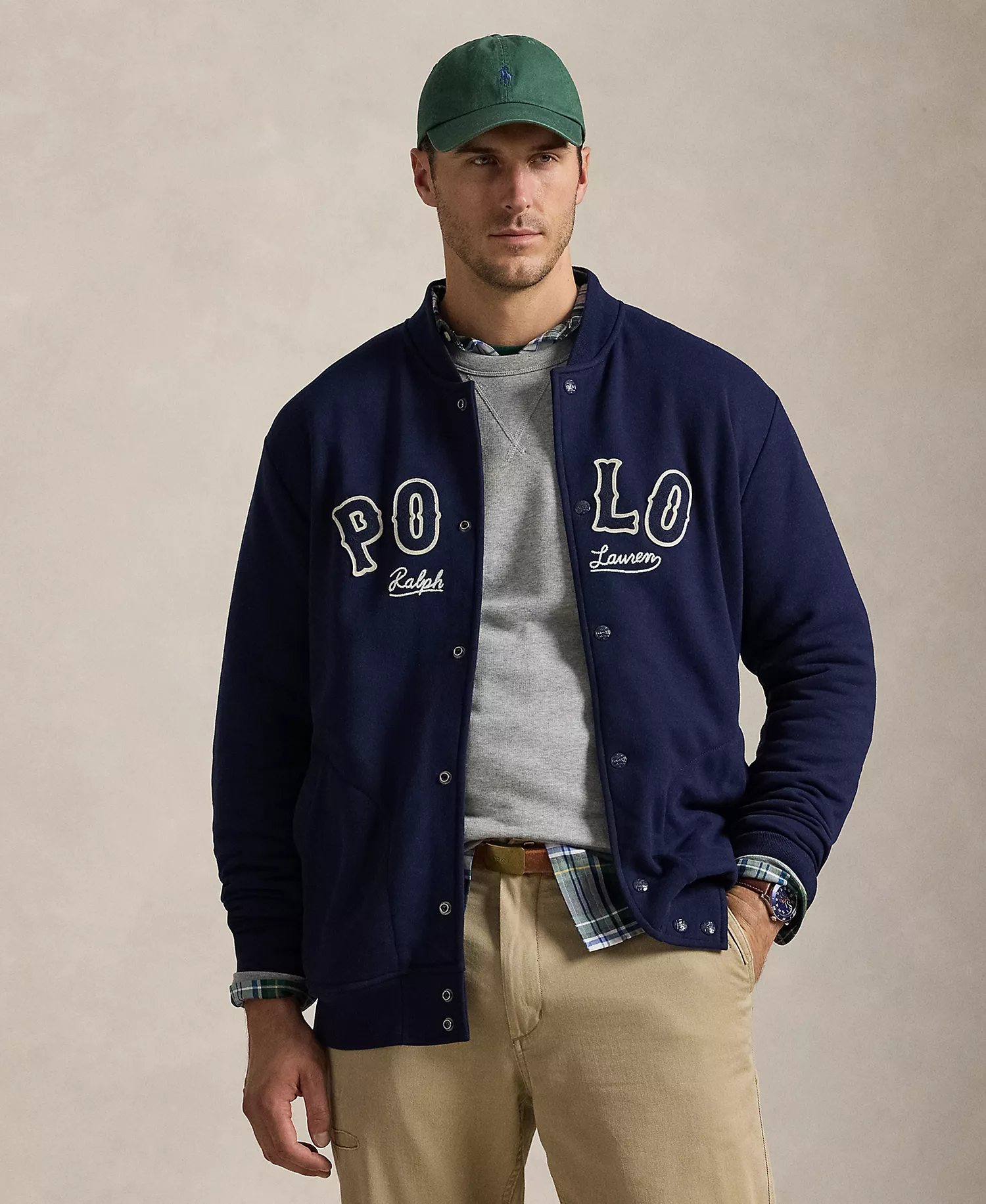 Men's Big & Tall Graphic Print Sweatshirt - Cruise Navy - 2LT