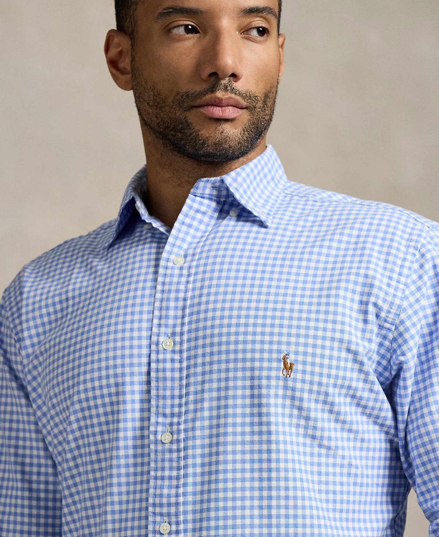 Men's Big & Tall Iconic Oxford Shirt - Light Blue/White - 2LT