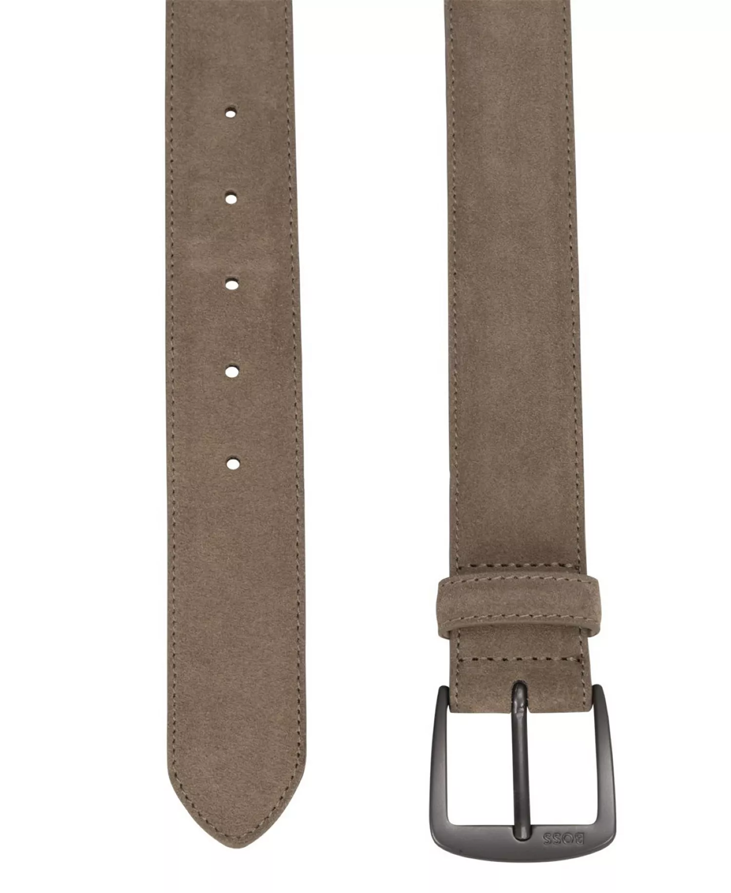 Men's Matt Coating Gunmetal Buckle Belt - Medium Beige - 30