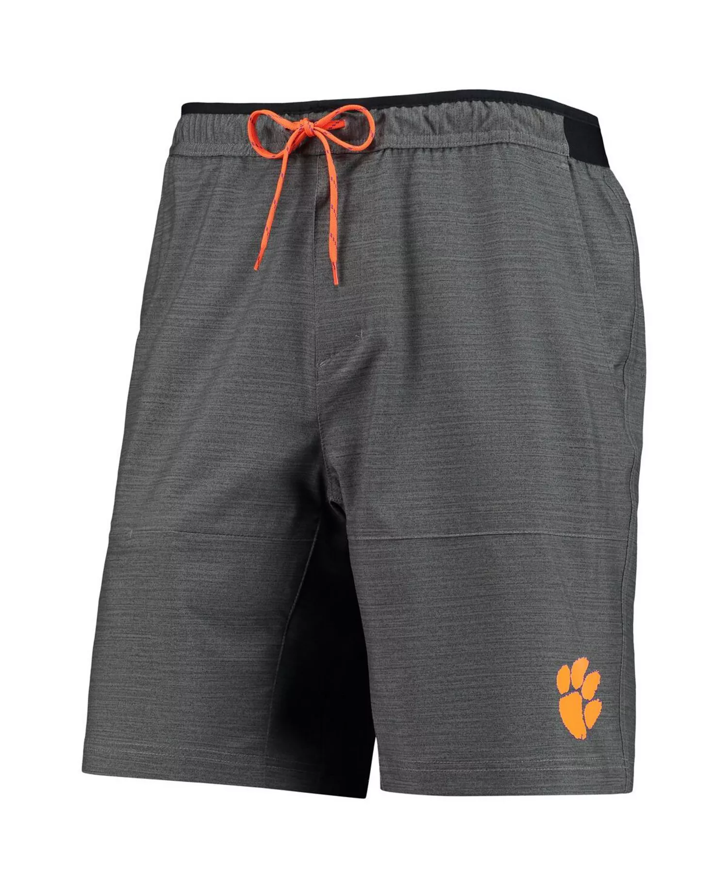 Men's Heathered Gray Clemson Tigers Twisted Creek Omni-Shield Shorts - Heathered Gray - S