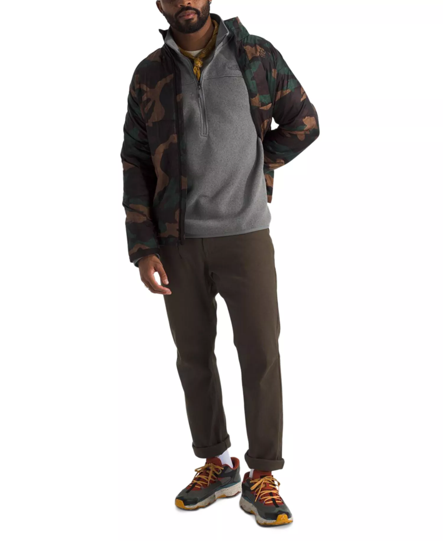 Men's Front Range Fleece Half Zip Pullover - Smoked Pearl Heather - S