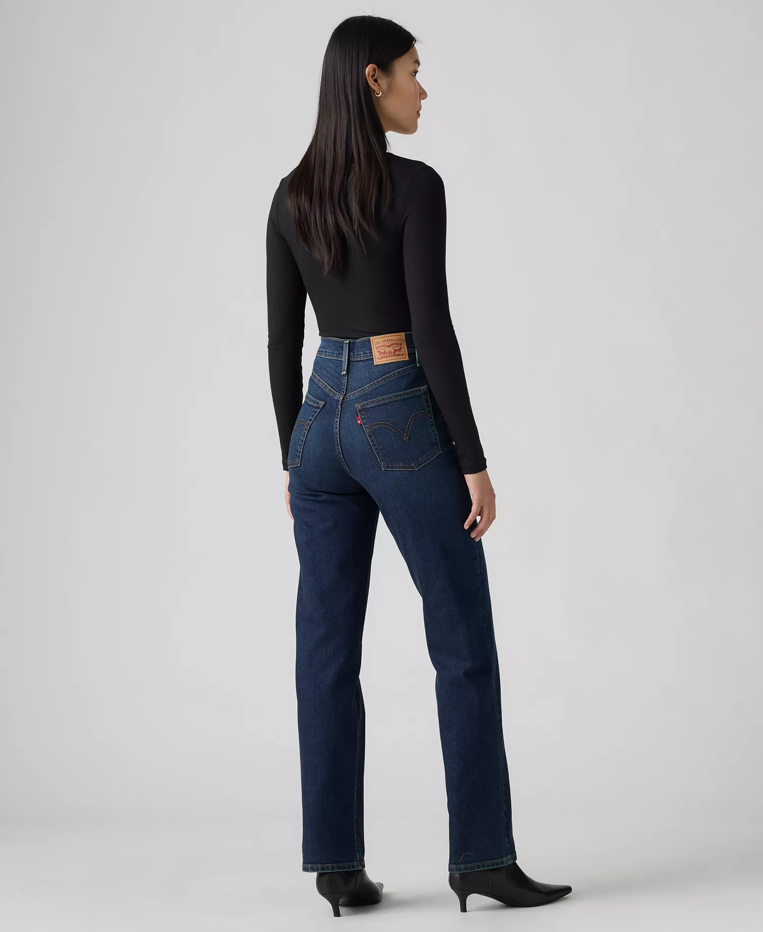 Women's Ribcage High-Rise Straight-Leg Jeans - Get Organic - 24
