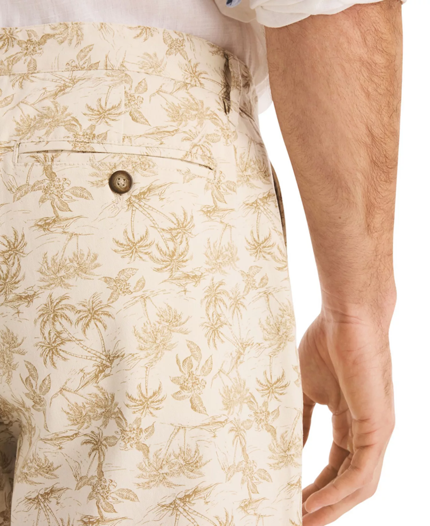 Men's 8.5" Regular-Fit Printed Deck Short - Natural - 30