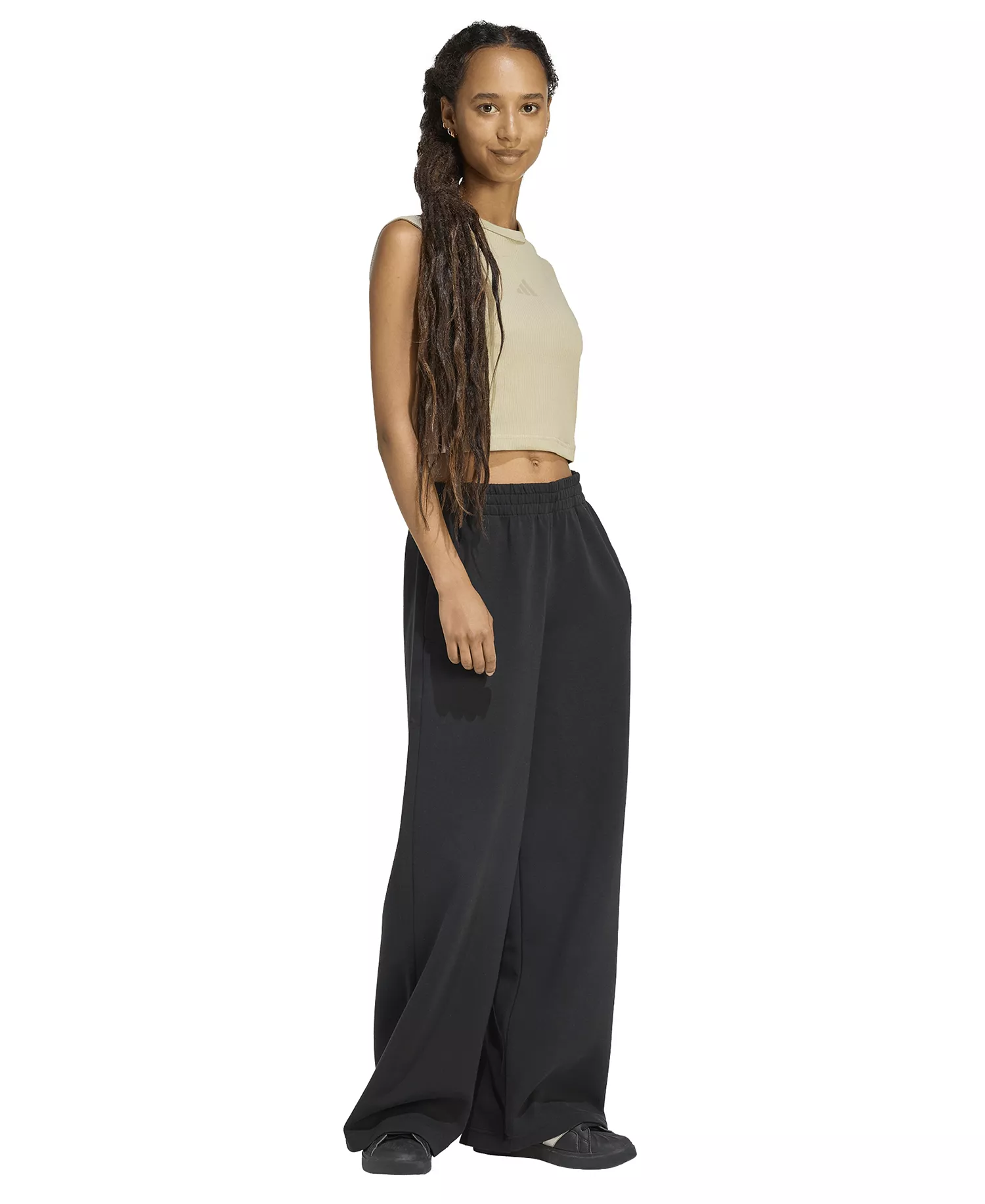 Women's Straight Sportswear Pants - Black - 2XL