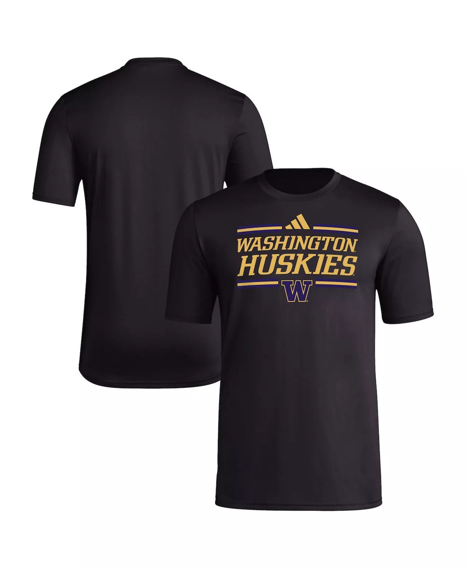 Men's Black Washington Huskies Strategy Pre-Game T-Shirt - Black - L