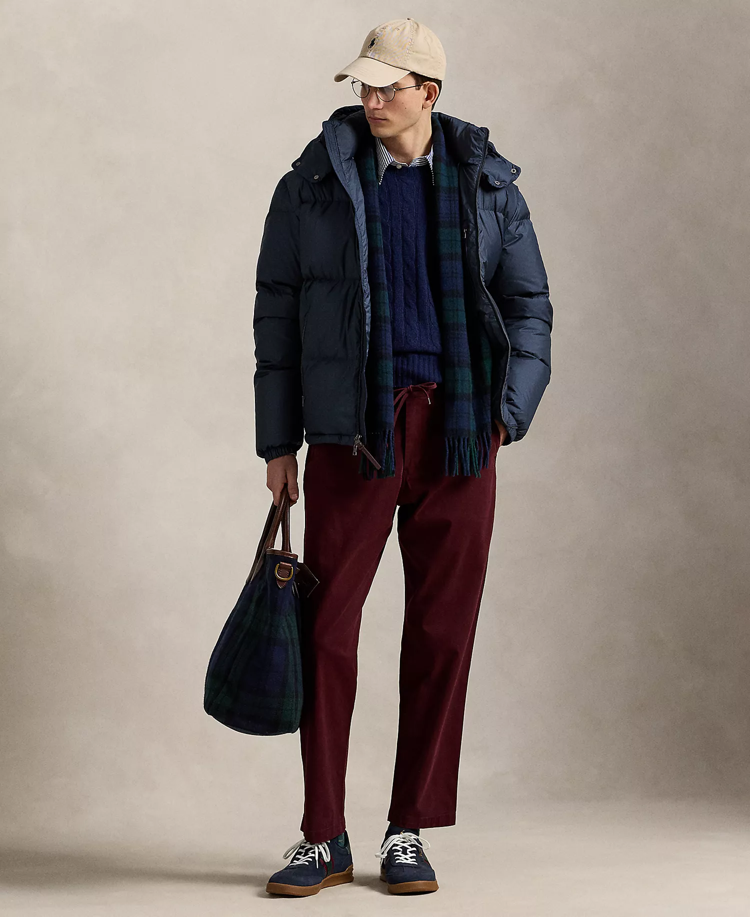 Men's Polo Prepster Stretch Classic Fit Pant - Rich Ruby - XS