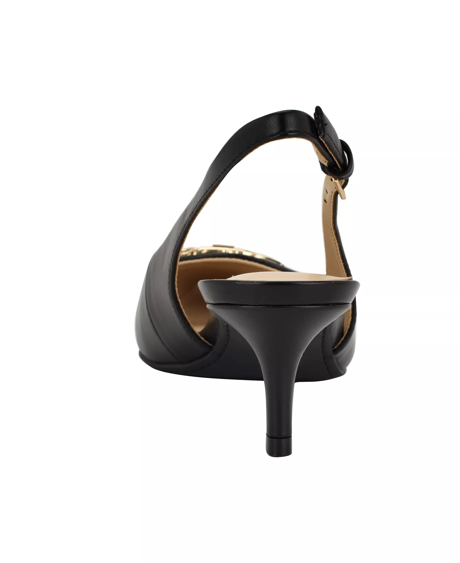 Women's Tienna Slingback Pointed Toe Pumps - Black - 10M