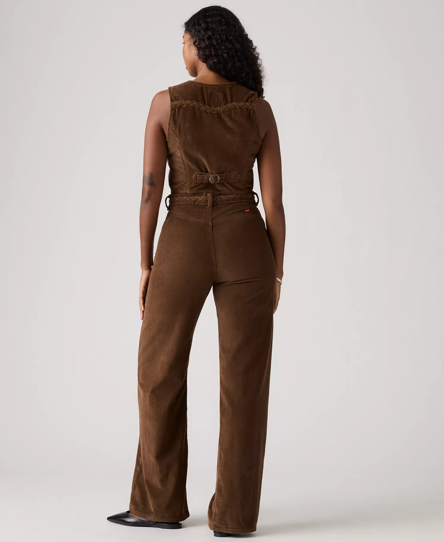 Women's Corduroy Braided Ribcage Jeans - Carafe - 26