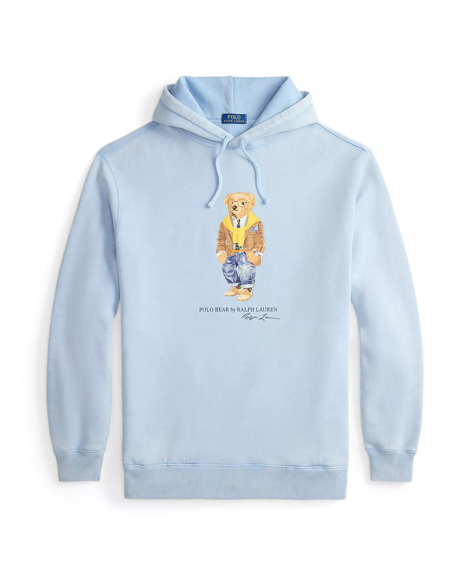 Men's Big & Tall Bear Graphic Long-Sleeve Hoodie - Southport Blue/heritage Bear - 2LT
