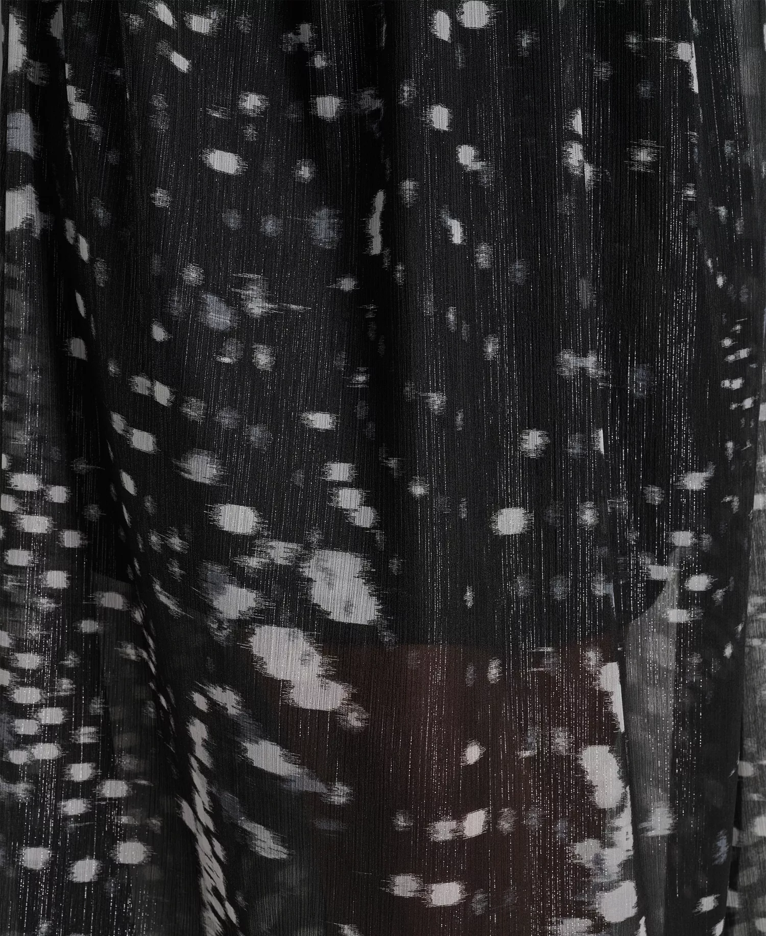 Women's Crinkle Detail Fit and Flare Midi Dress - Reflected Lights - 2