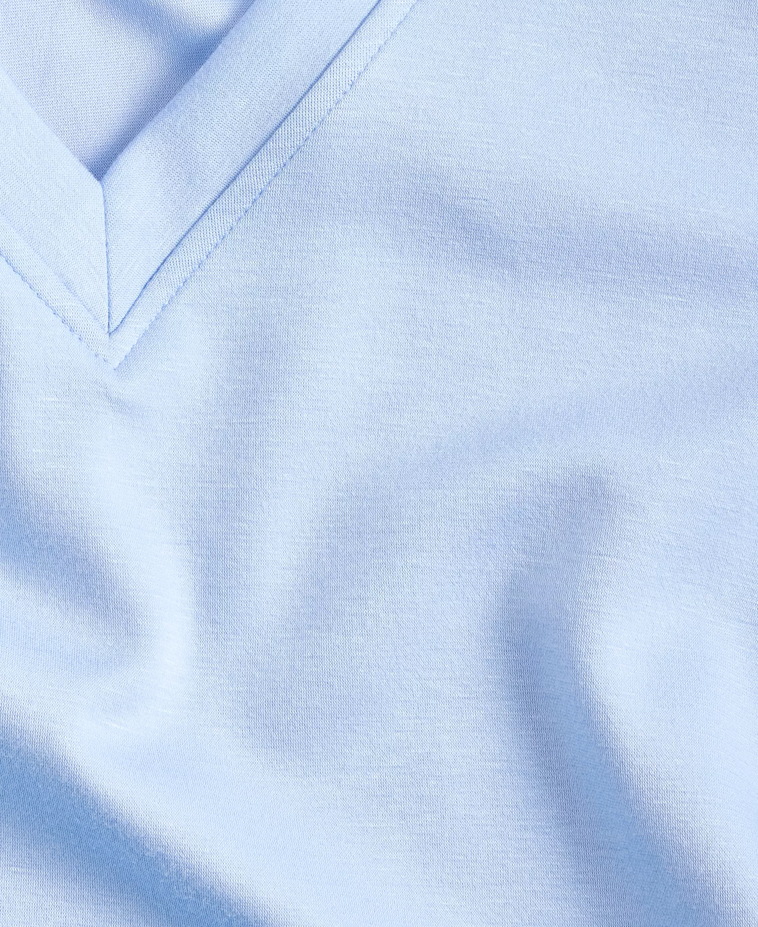 Plus Size V-Neck Knit Long-Sleeve Top, Macy's Exclusive  - Air Blue - 0X