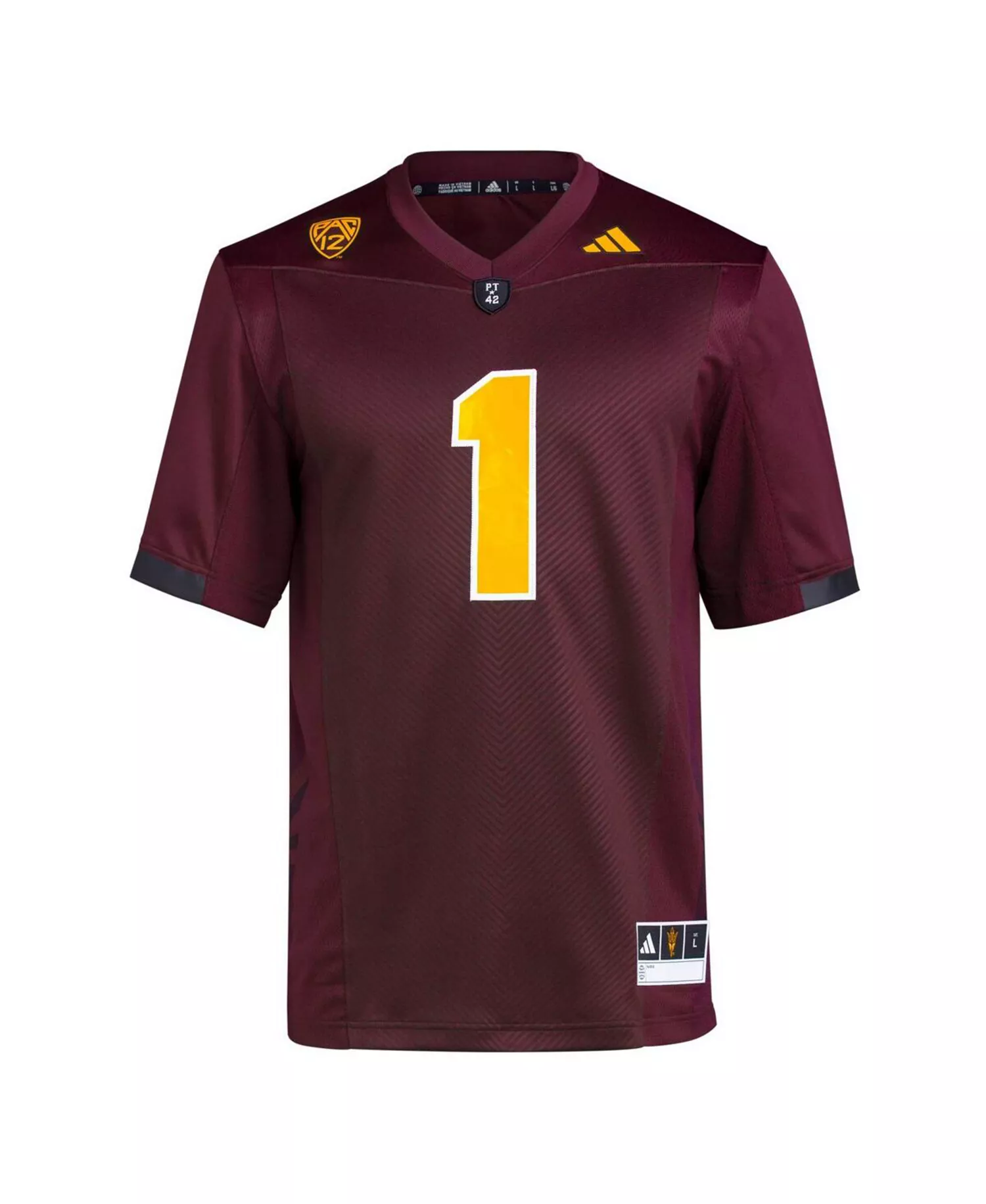 Men's #1 Maroon Arizona State Sun Devils Premier Football Jersey - Maroon - L