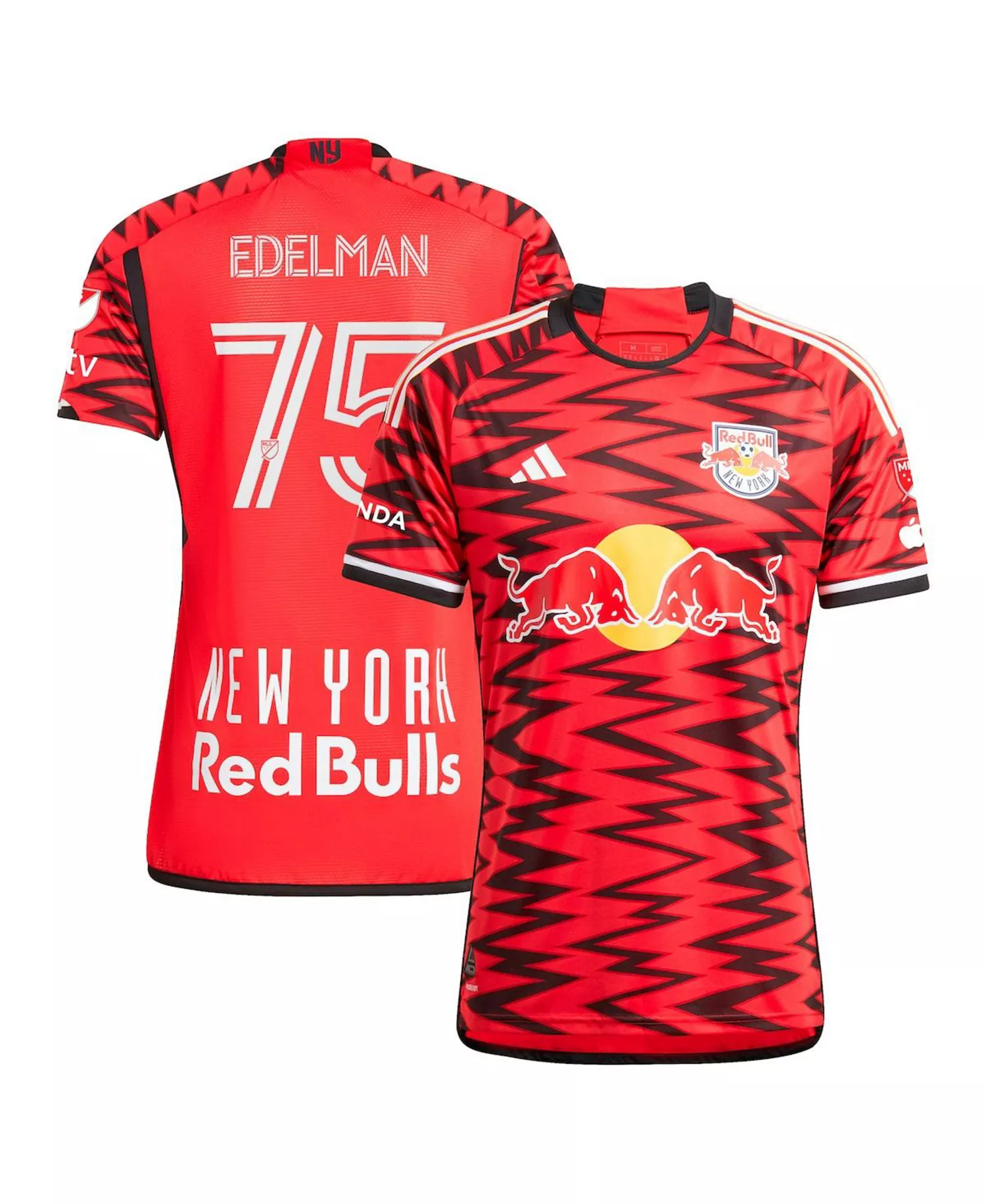 Men's Daniel Edelman Red New York Red Bulls 2024 Legacy Authentic Player Jersey - Red - 2XL