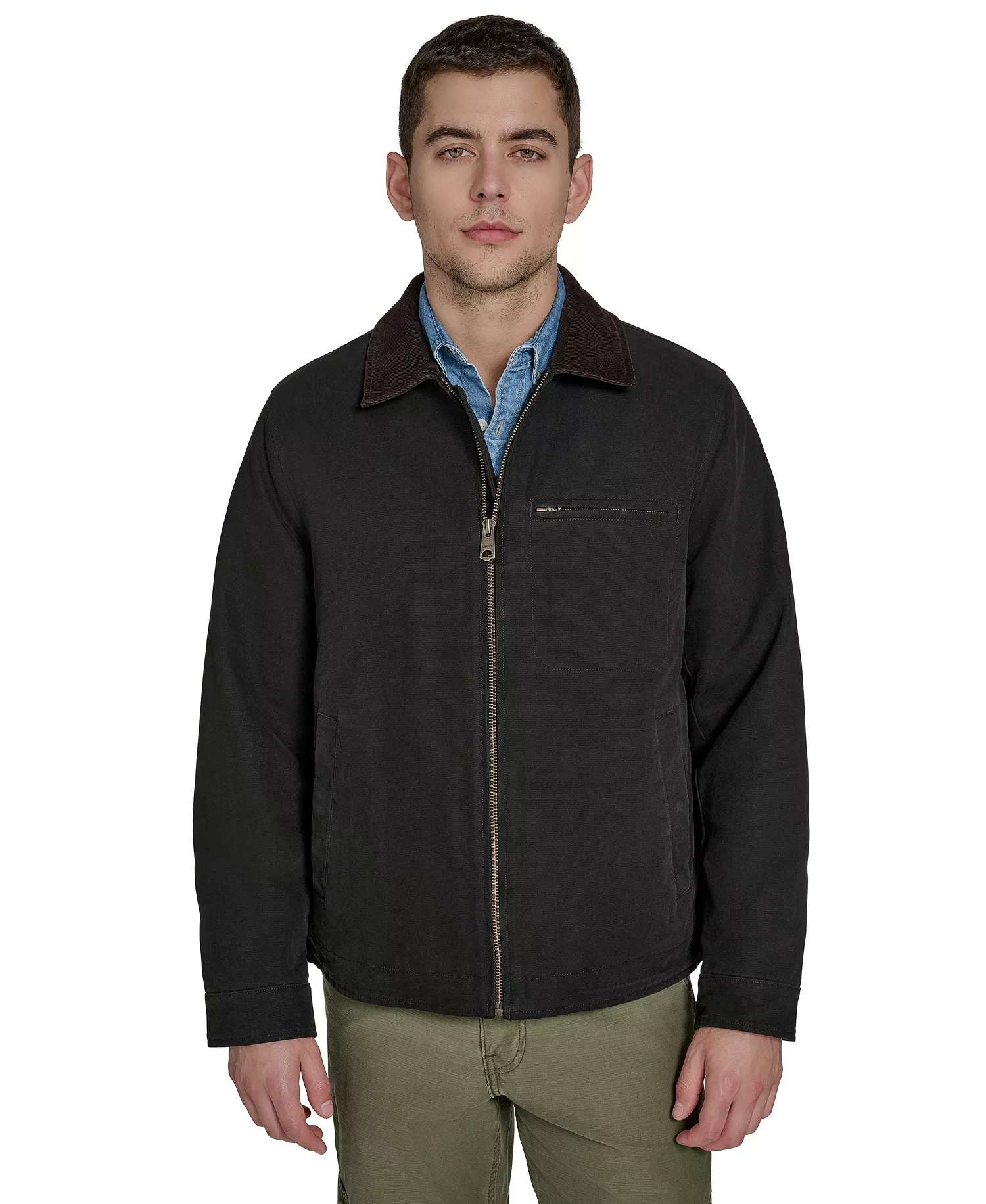 Men's Cotton Canvas Depot Jacket - Black - 2XL