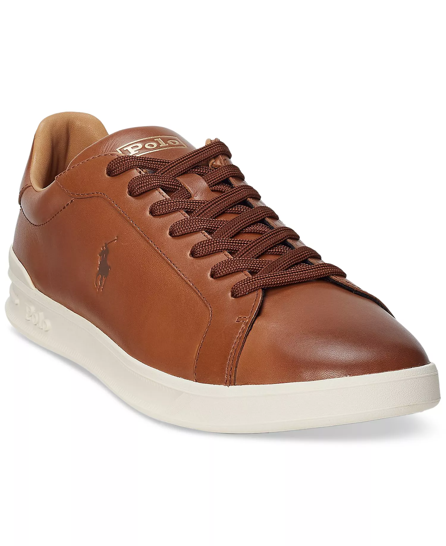 Men's Heritage Court II Leather Sneaker - Polo Pale Russet - 10