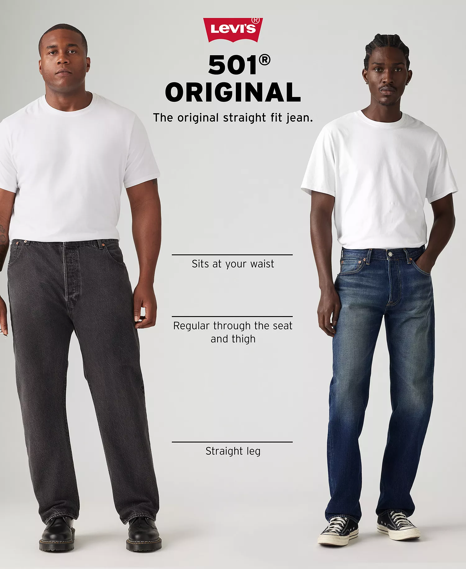 Men's 501® Original Fit Button Fly Stretch Jeans - Uncanny - 29 - 29