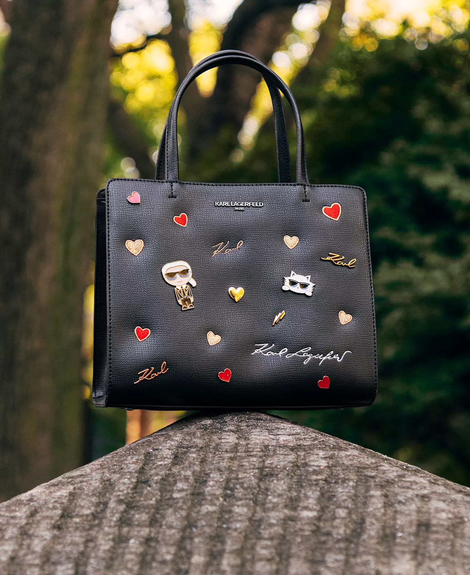 Maybelle Satchel with Cate Pins - Multi/black - NO SIZE