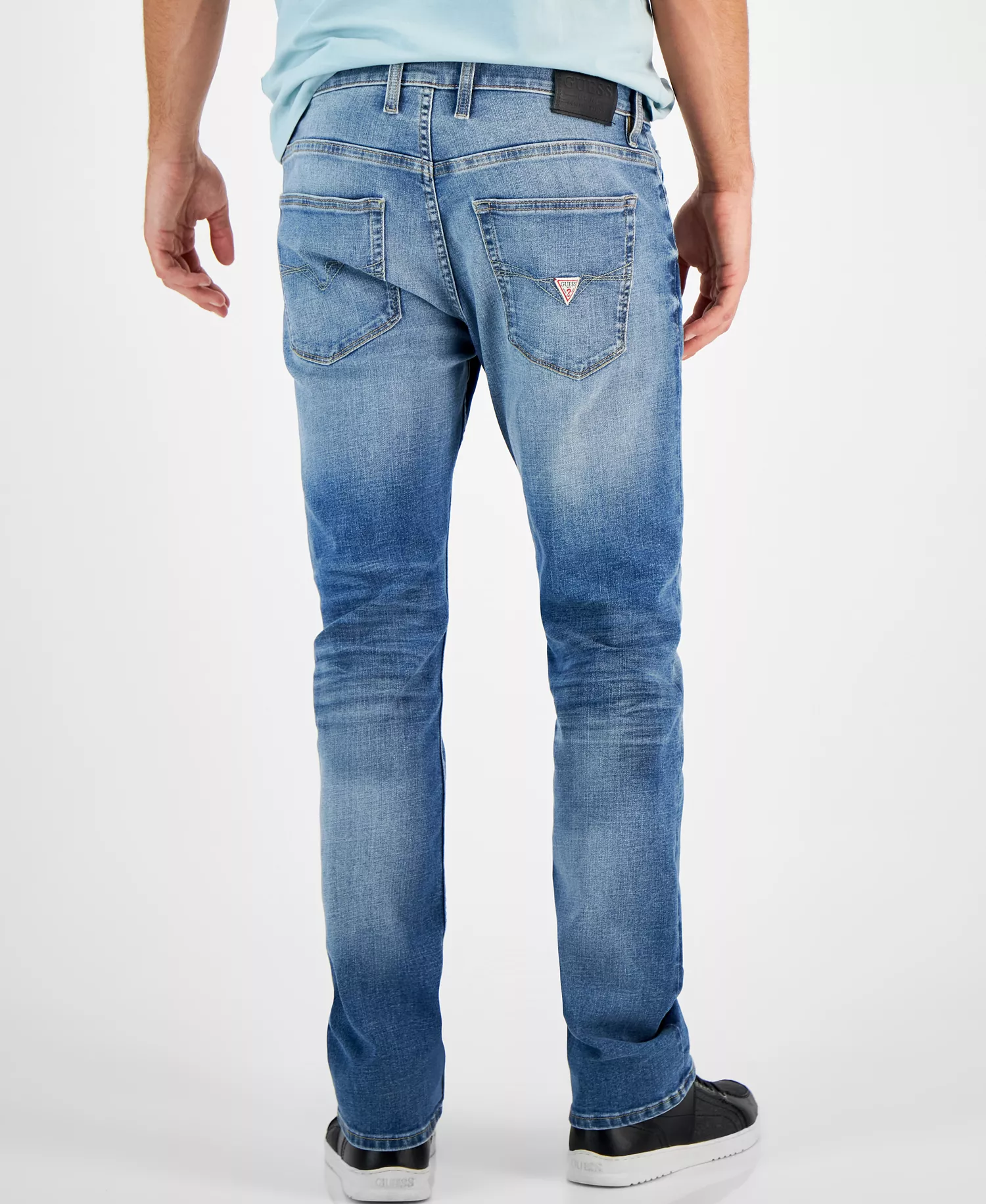 Men's Regular Straight Fit Jeans  - Clifton Wash - 30 - 30