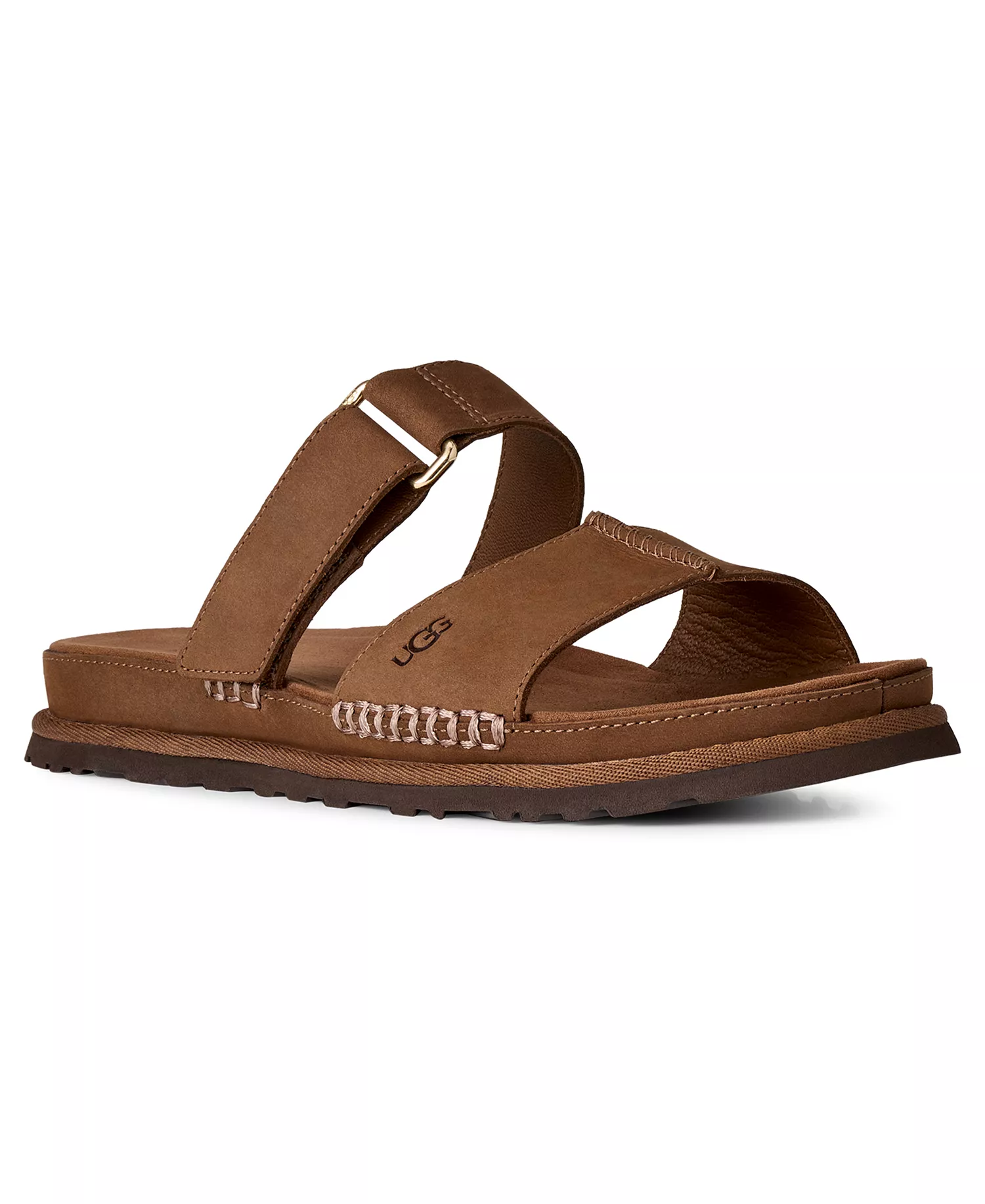 Women's GoldenGaze Slide Sandals - Dark Chestnut - 10M