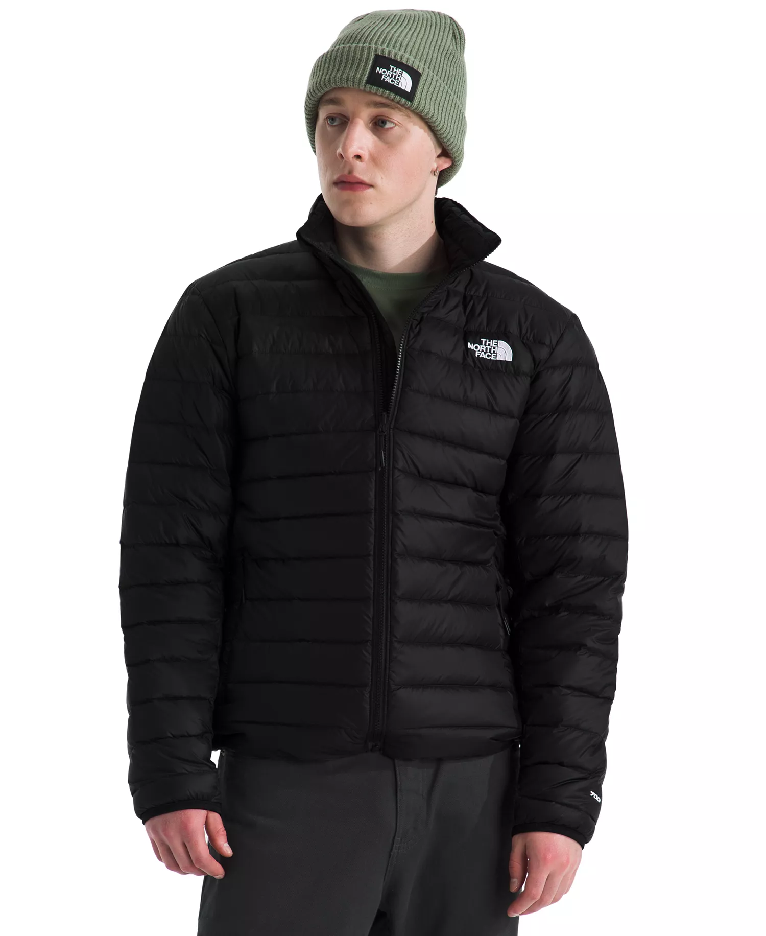 Men's Classic Down Jacket - Black - 2XL