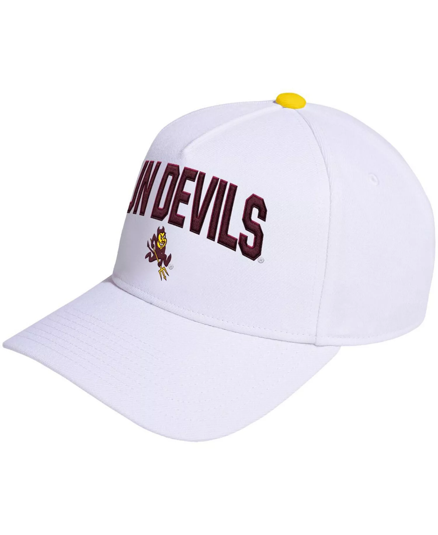 Men's and Women's White Arizona State Sun Devils Locker Room A-Frame Adjustable Hat - White - ONE SIZE