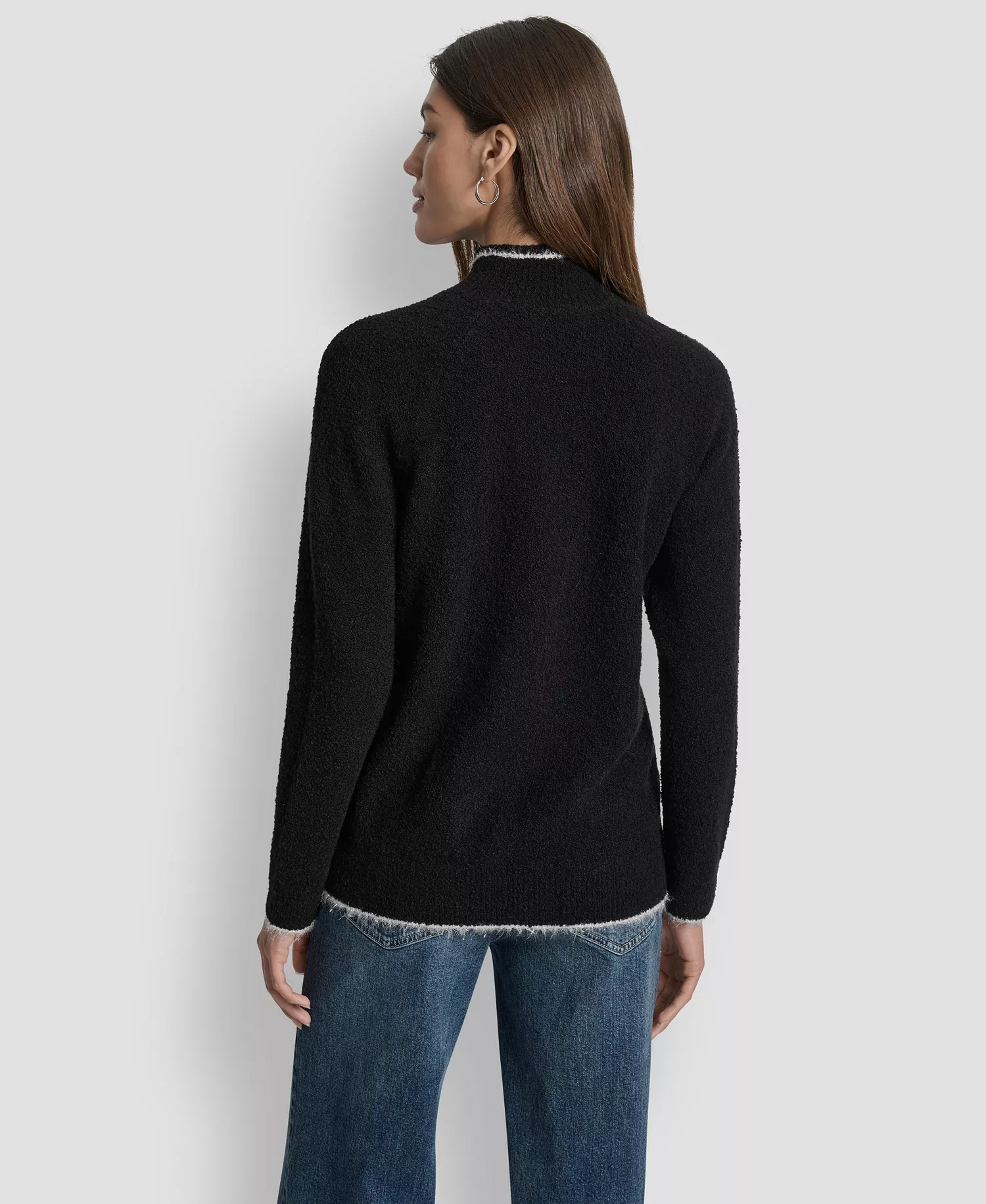 Women's Tinsel Logo Detail Sweater - Black/Gold - XS