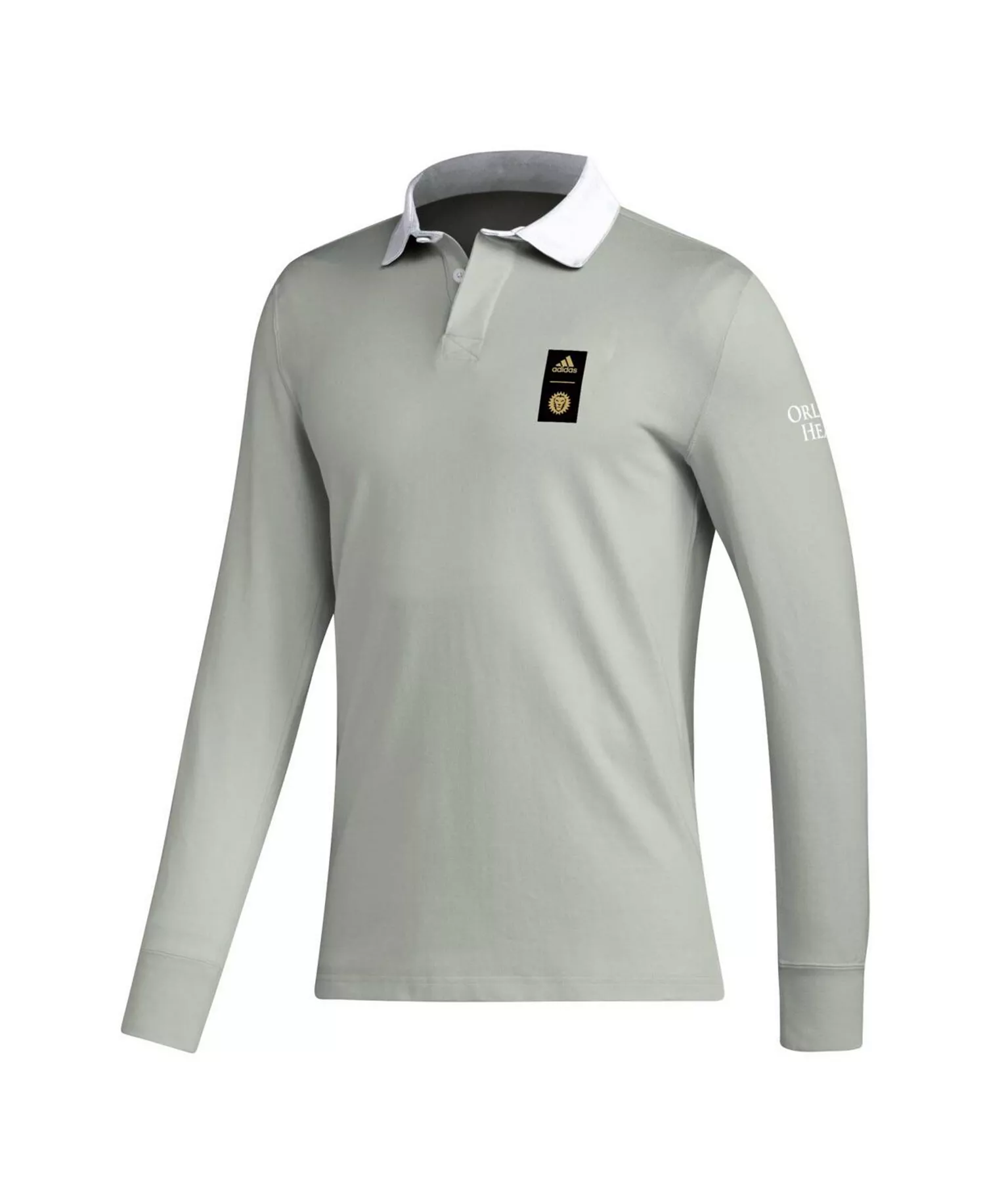 Men's 2023 Player Gray Orlando City SC Travel Long Sleeve Polo - Ashsil/mlo - 2XL