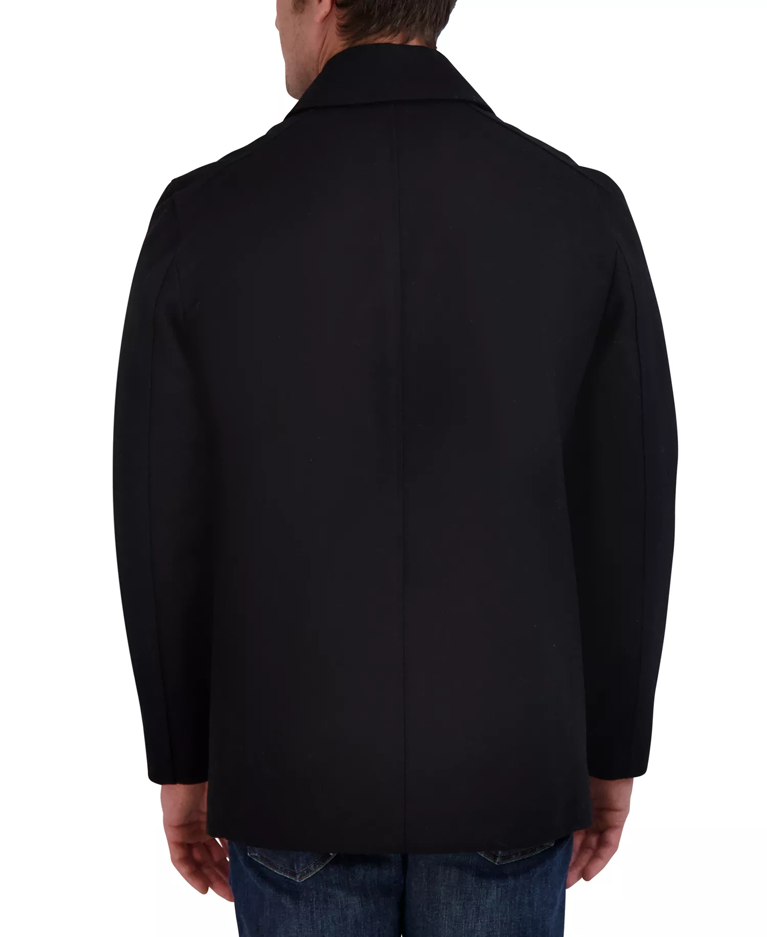 Men's Classic Peacoat - Black - M