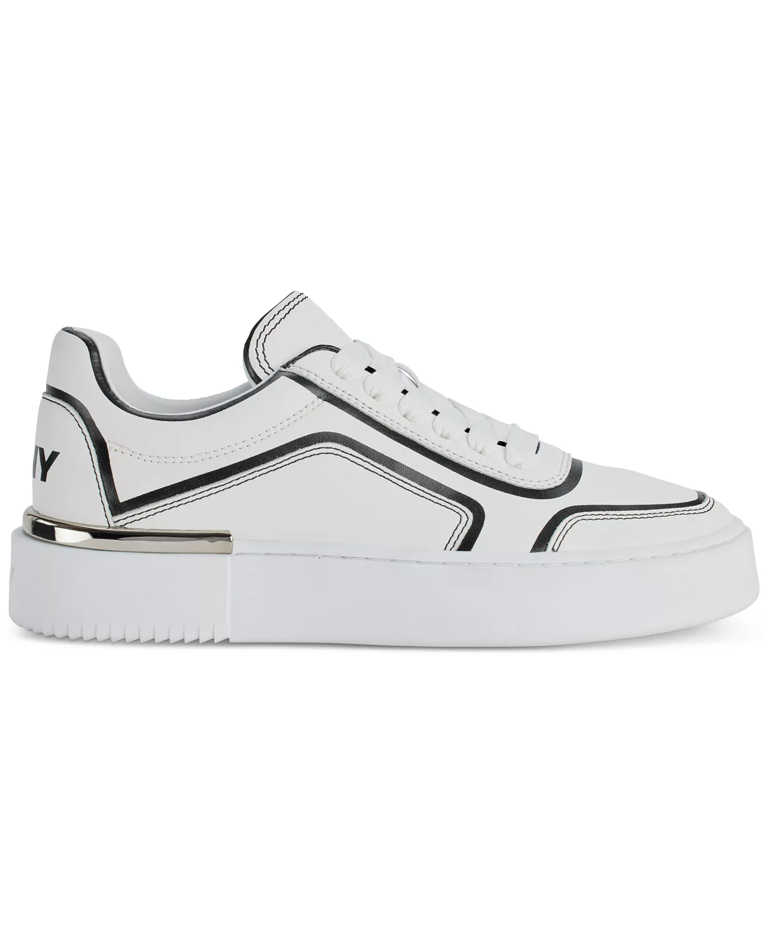 Women's Baylor Lace-Up Sneakers - White/ Black - 10M
