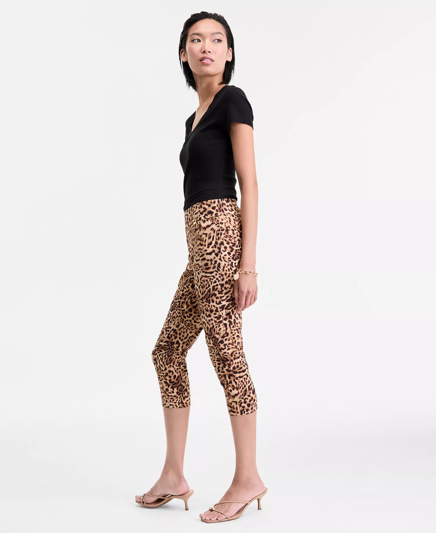 Women's Cheetah-Print Capri Pants, Exclusively at Macy's - Pheby Cheetah - 10