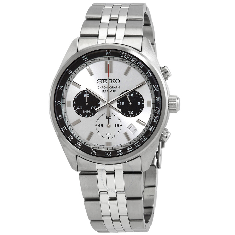 Seiko Chronograph Quartz White Dial Men's Watch
