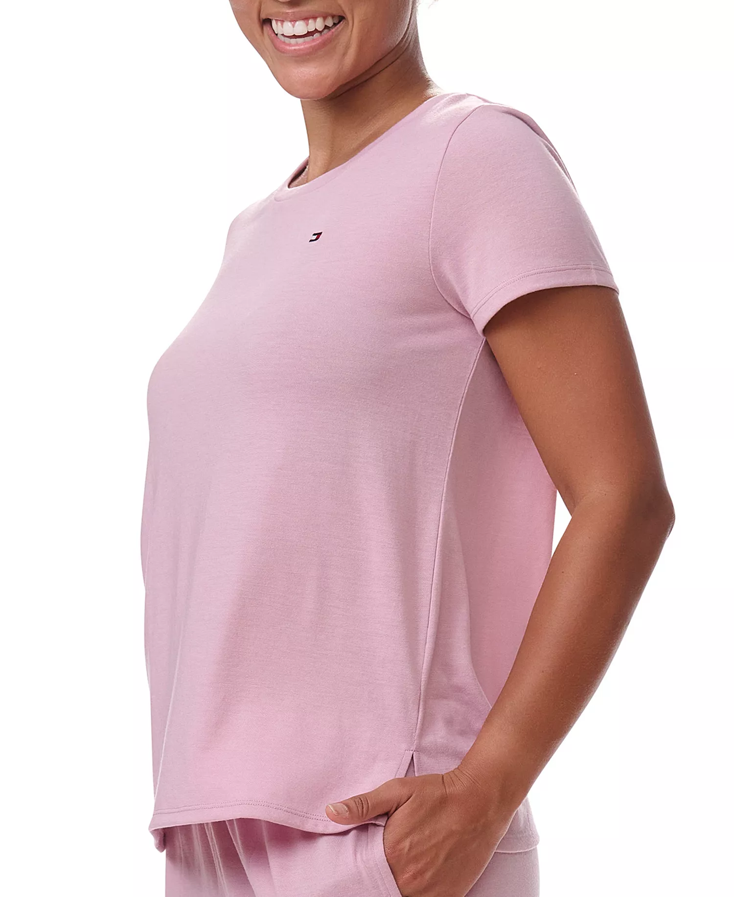 Women's Short-Sleeve Crewneck Sleep Tee - Breezy Orchid - L