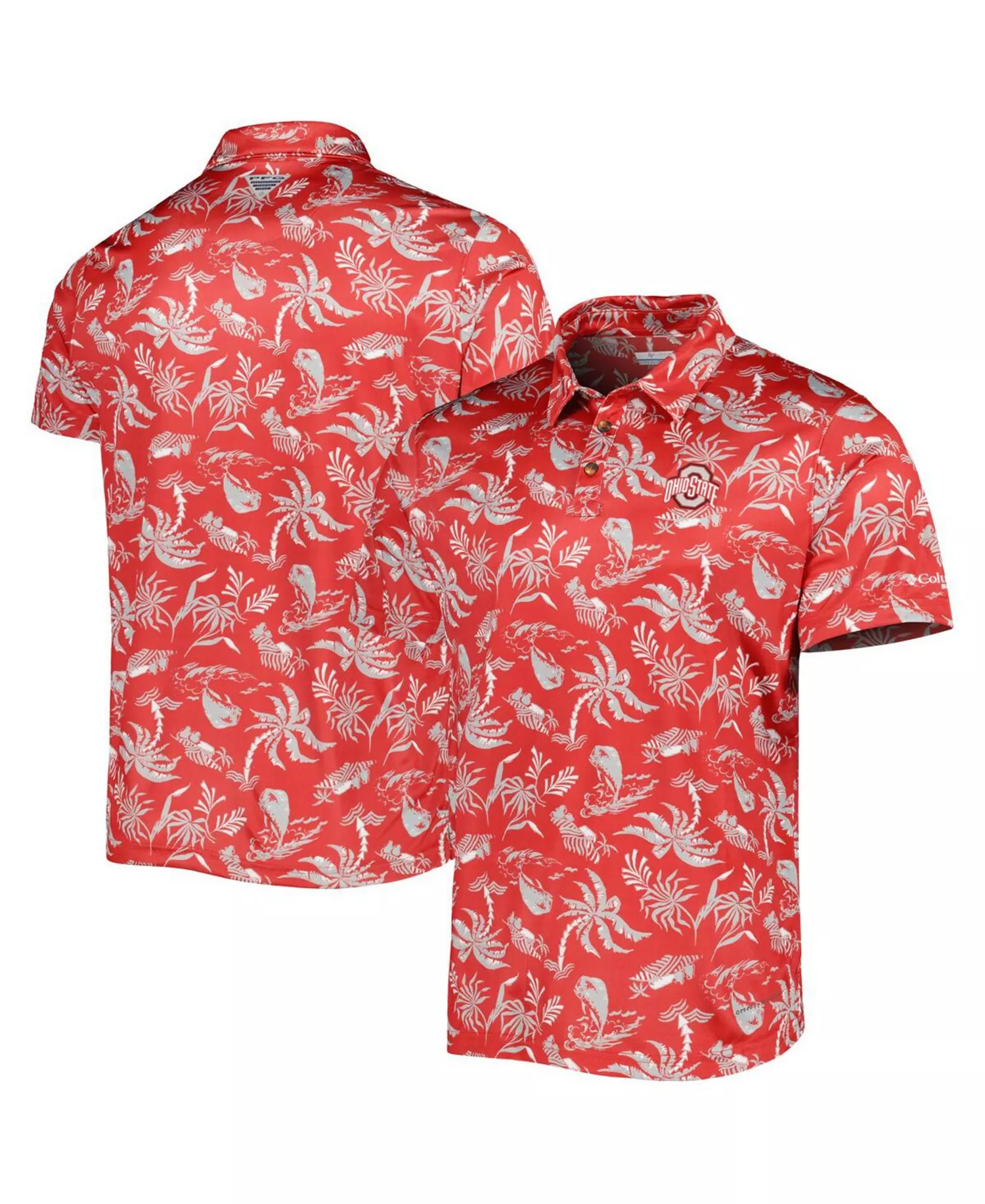 Men's Scarlet Ohio State Buckeyes Super Terminal Tackle Omni-Shade Polo Shirt - Scarlet - L