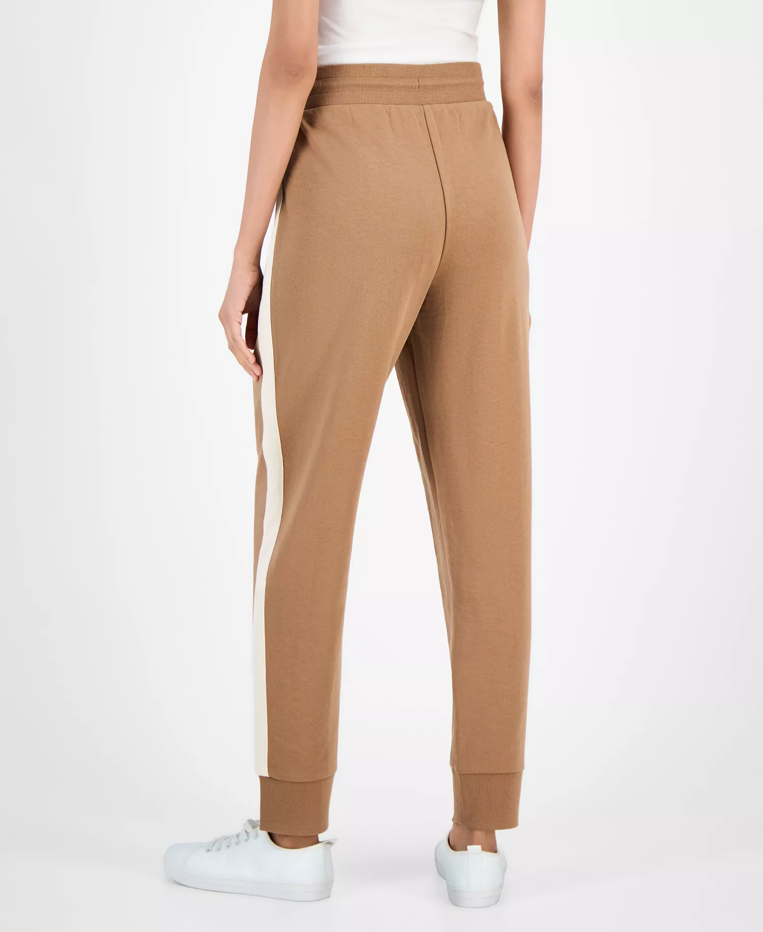 Nautica Women's Side-Striped Jogger Pants - Barley Combo - M