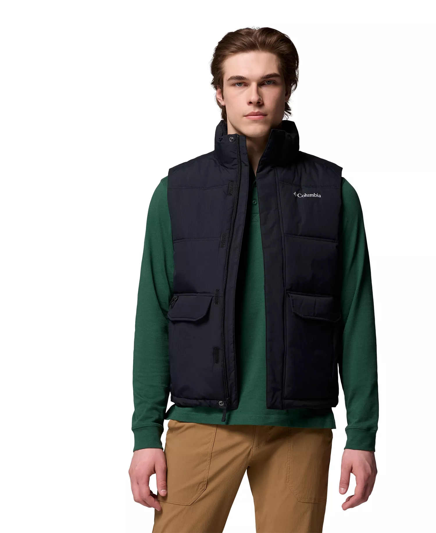 Men's Landroamer Puffer Vest - Black - L