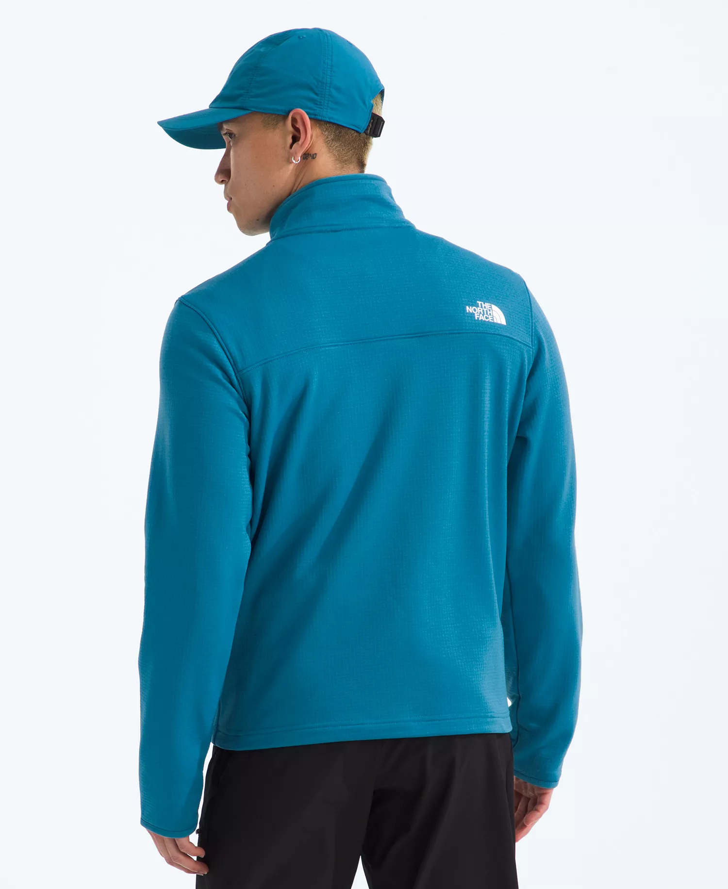 Men's Cedar Trail Grid Quarter-Zip Jacket - Dusk Blue - 2XL