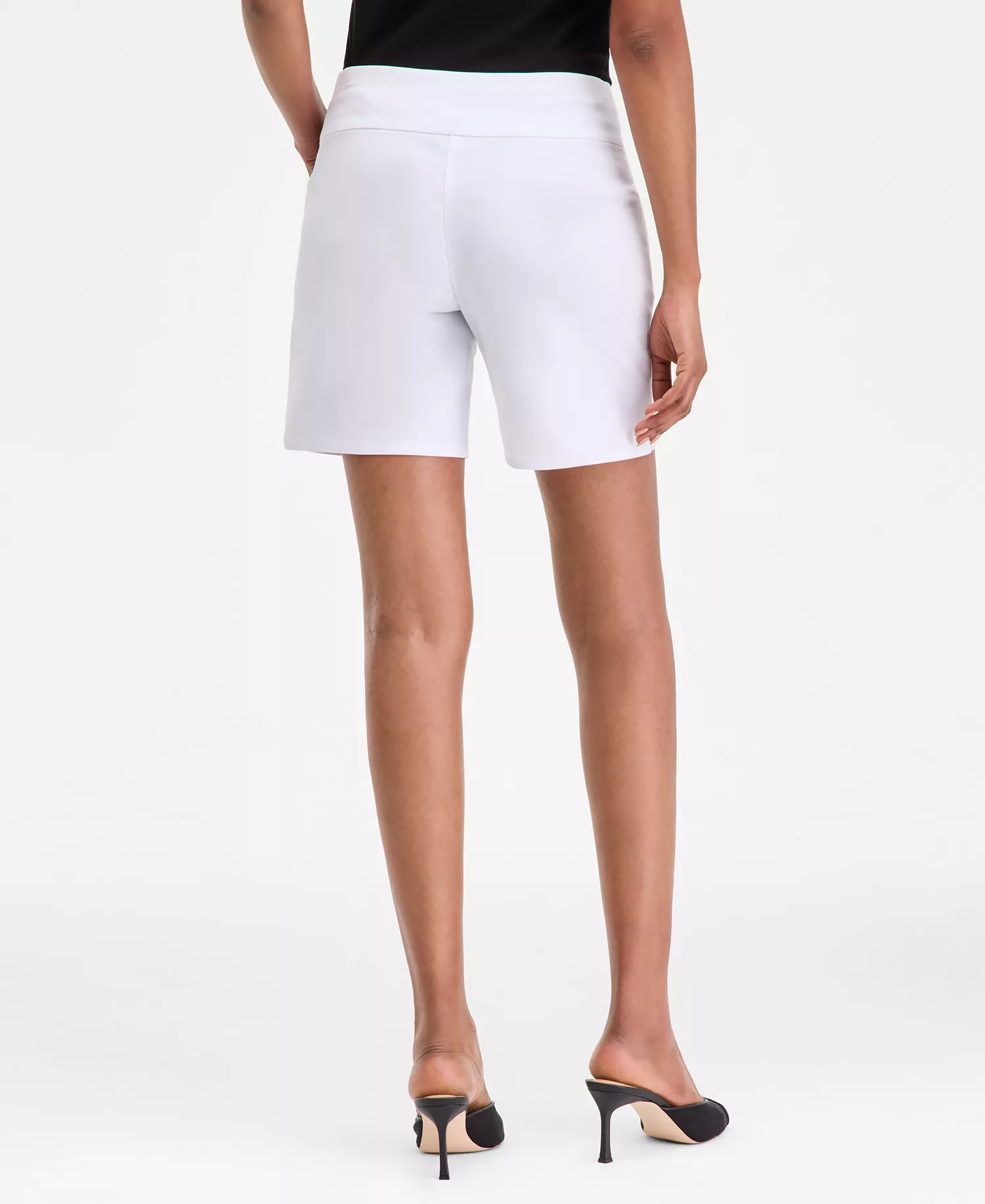 Women's Bengaline Shorts, Macy's Exclusive - Bright White - 0
