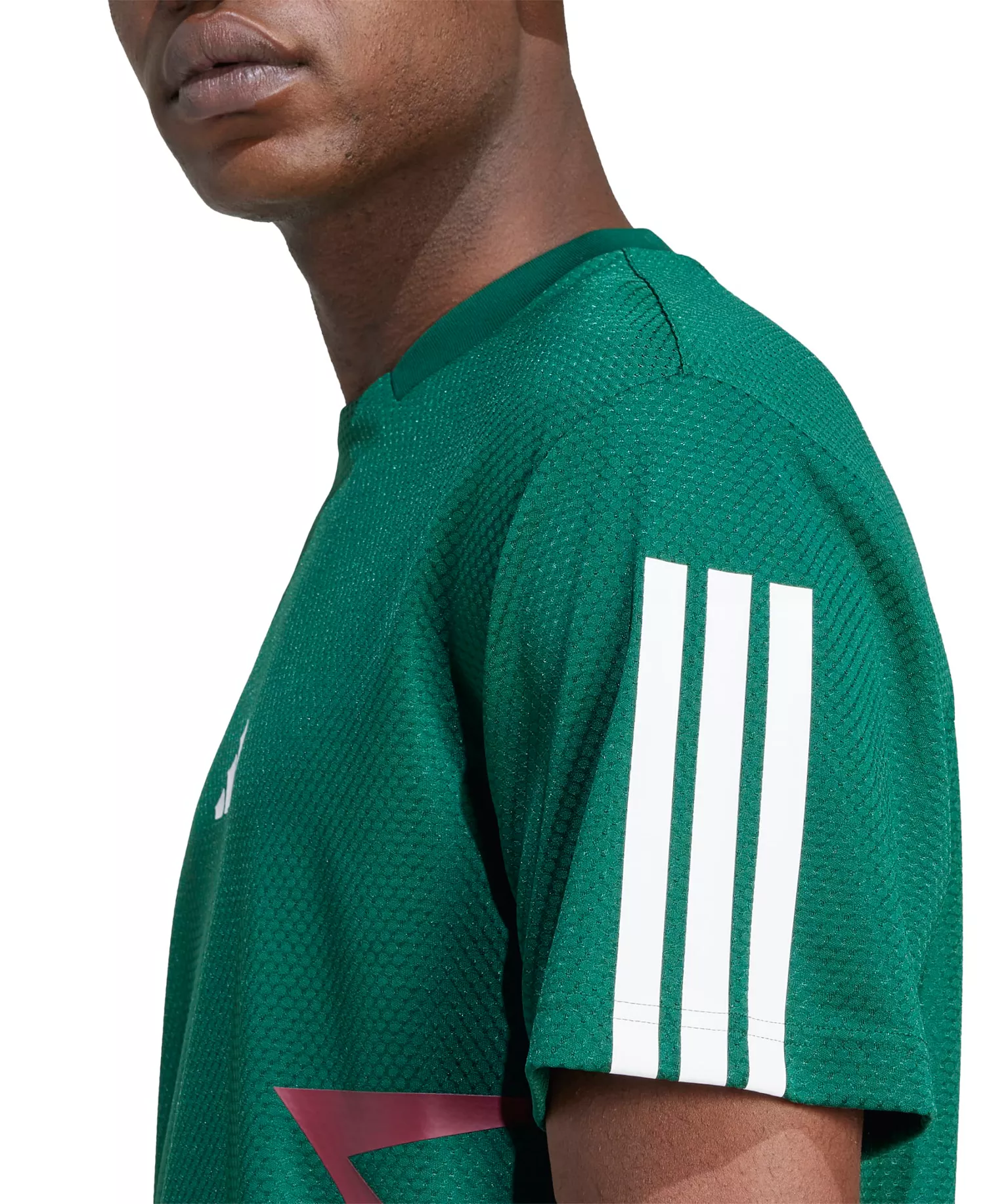 Men's House of Tiro Color Block T-Shirt - Dark green, Bold green, Black - L