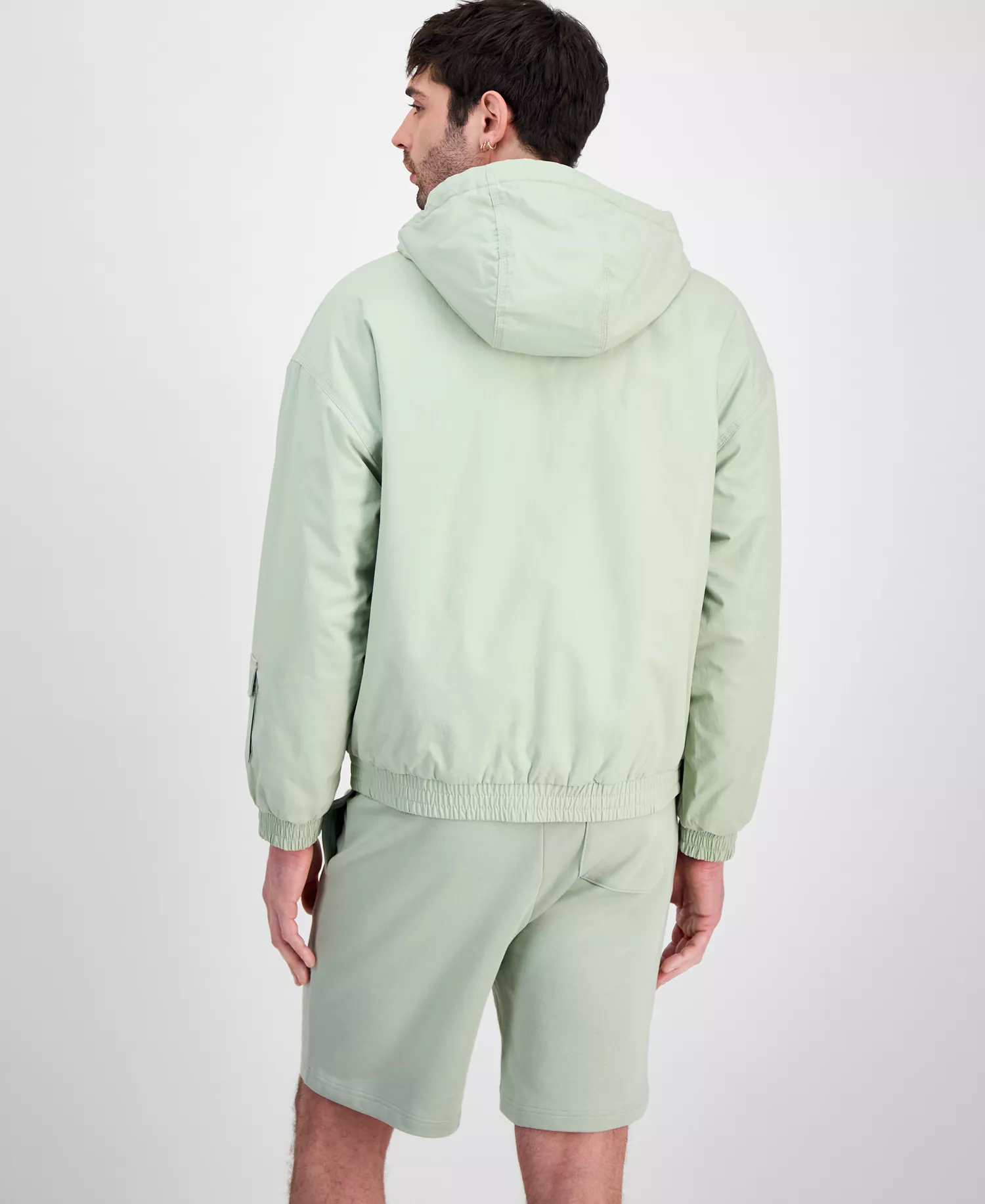 HUGO by Men's Beckson Hooded Jacket - SEAFOAM - 2XL