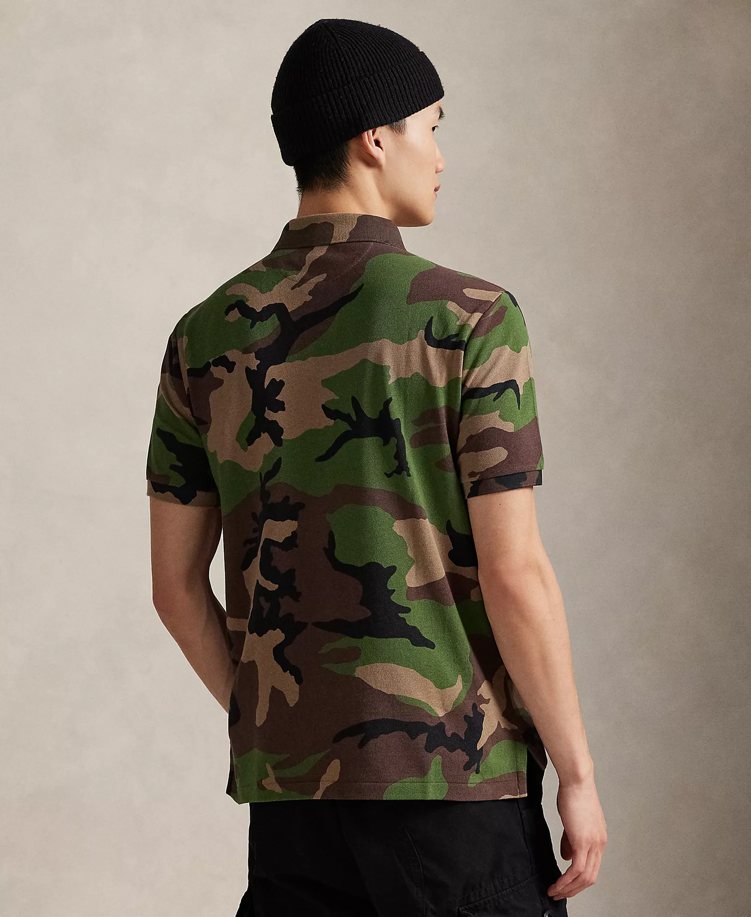 Men's Classic-Fit Camo Cotton Mesh Shirt - Surplus Camo - S