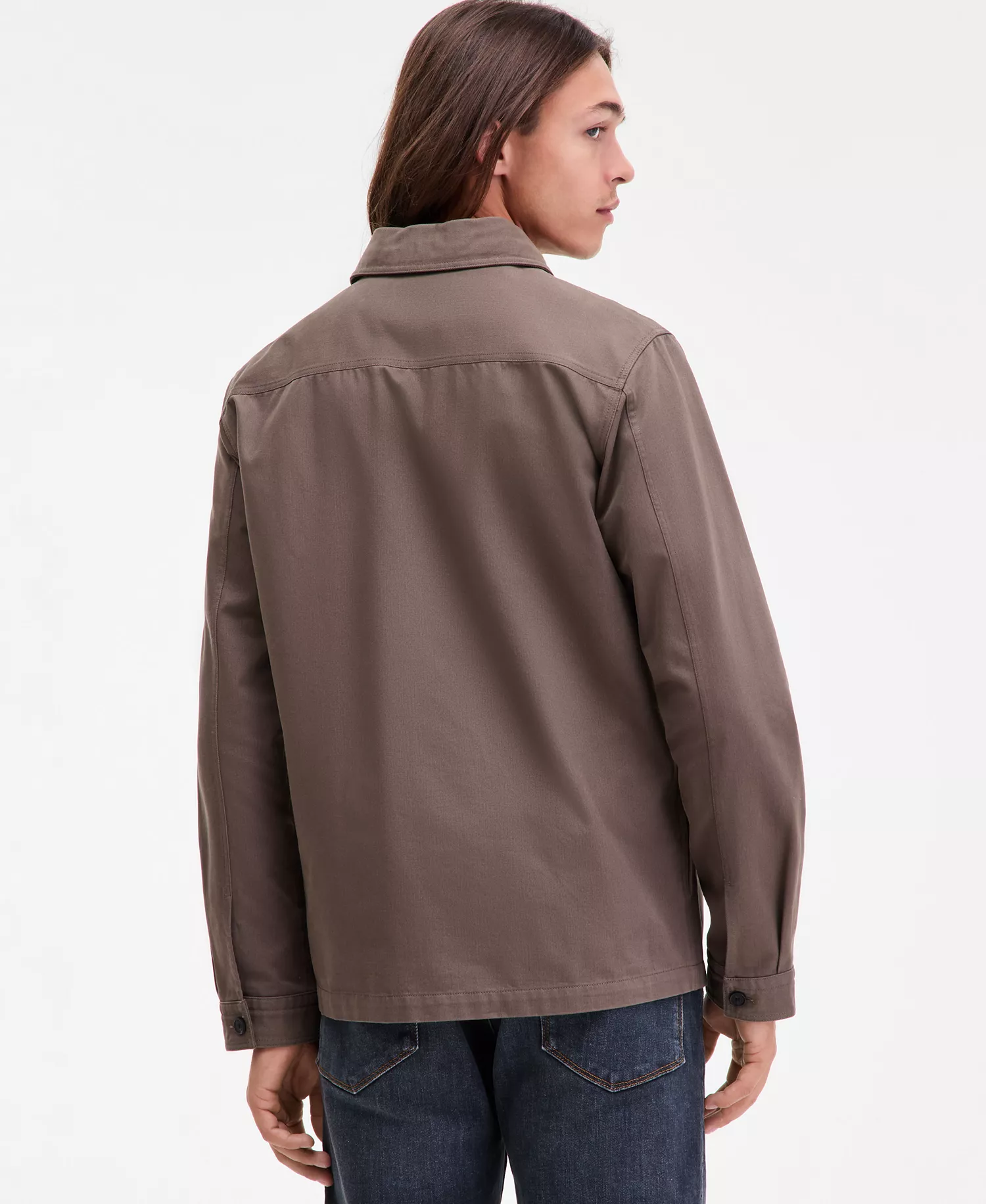 Men's Epoldo Oversized-Fit Long-Sleeve Shirt - grey - 2XL