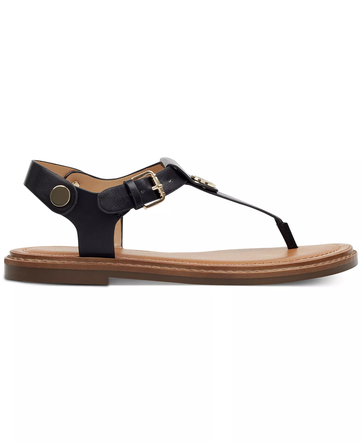 Women's Bennia Flat Thong Sandals - Black - 10M