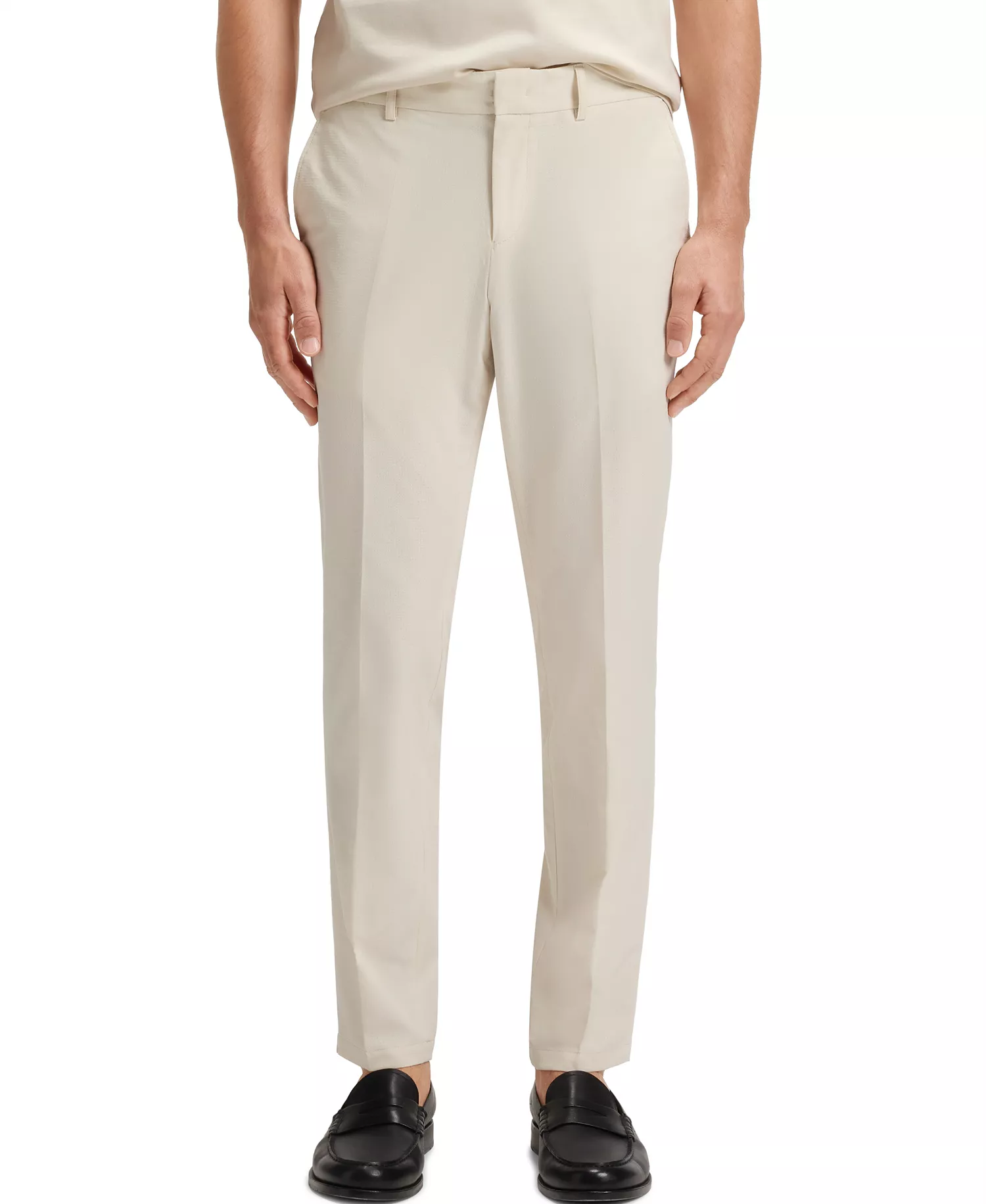 Men's Water-Repellent Stretch Slim-Fit Pants - Open White - 34R