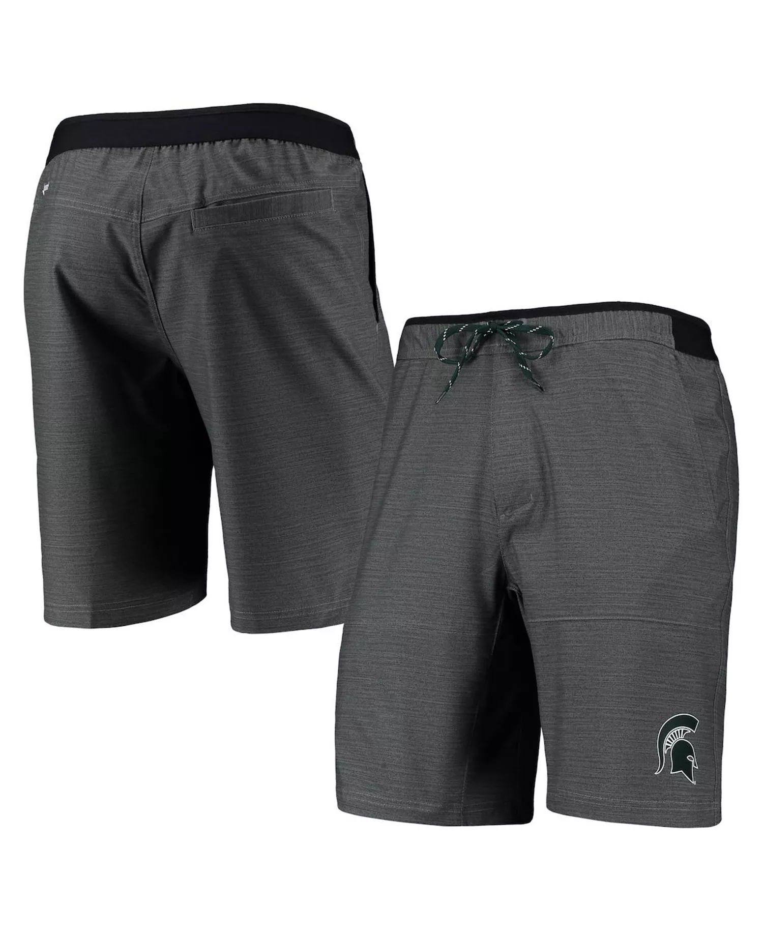 Men's Gray Michigan State Spartans Twisted Creek Omni-Shield Shorts - Gray - 2XL
