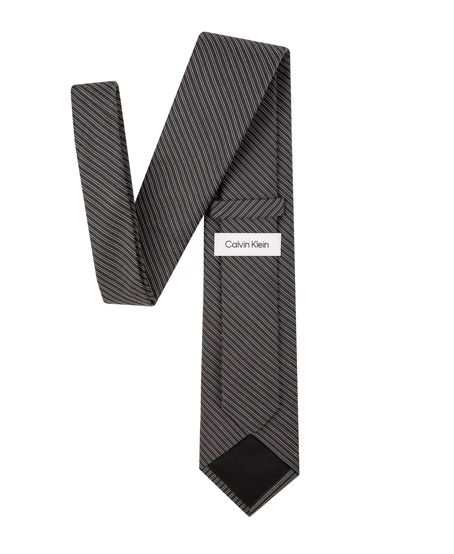 Men's Fontana Stripe Pattern Tie - Black - ONE SIZE